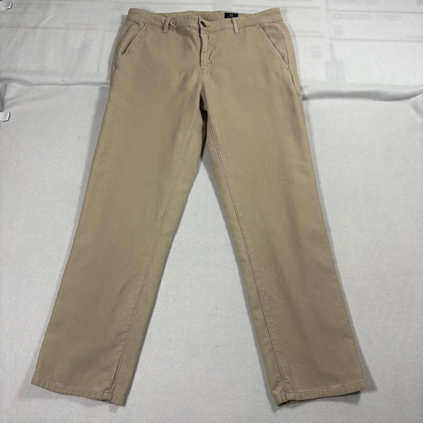 AG Adriano Goldschmied The Marshall Pants Mens 33 Khaki Slim Fit Chino USA