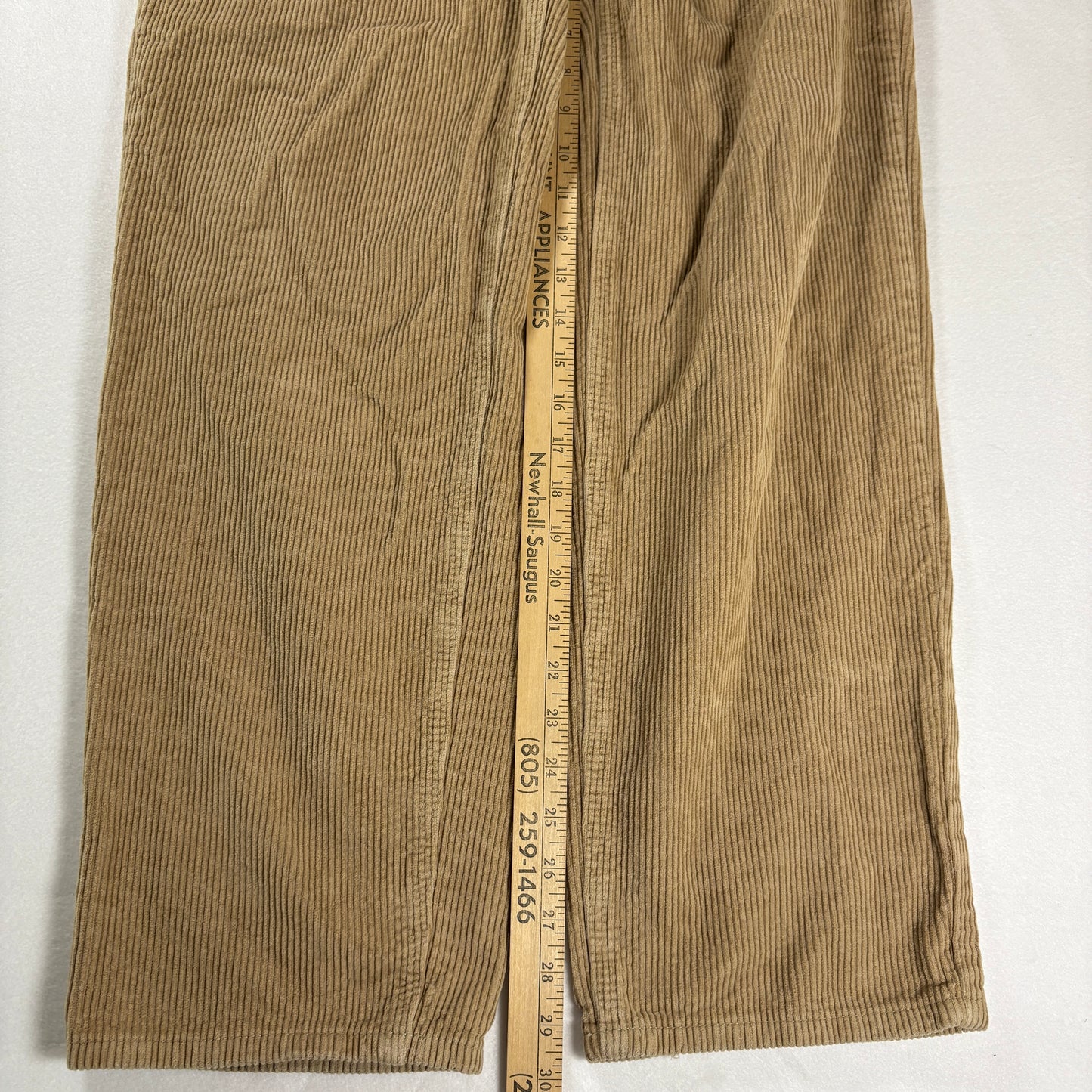 Empyre Corduroy Pants Tan Brown Baggy Retro Y2K Skater Style Casual