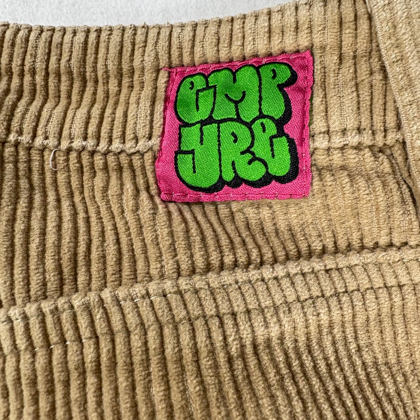 Empyre Corduroy Pants Tan Brown Baggy Retro Y2K Skater Style Casual