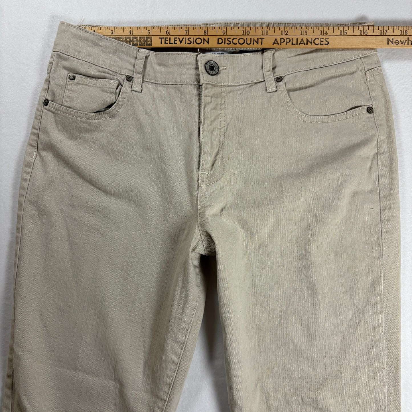 Bandolino Blu Jeans Women’s 12 Beige Khaki Straight Leg Casual Pants