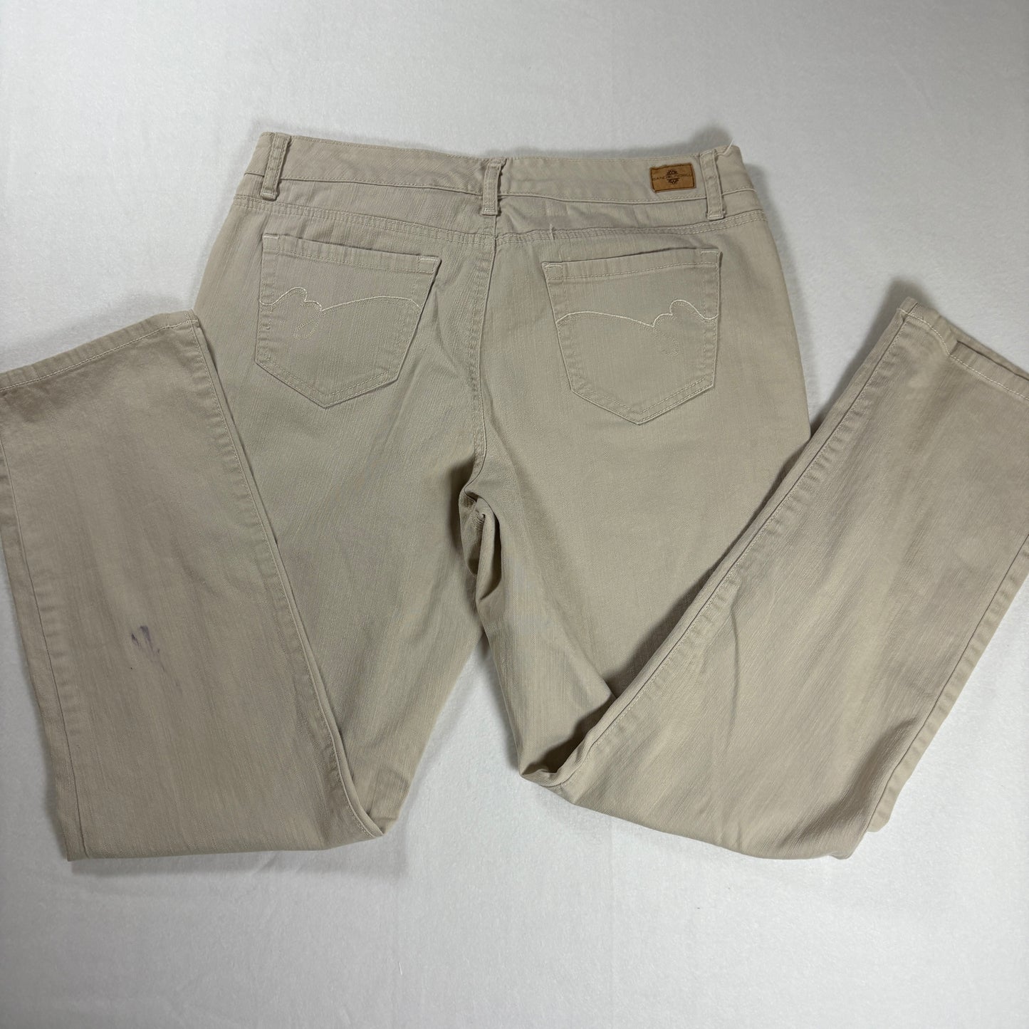 Bandolino Blu Jeans Women’s 12 Beige Khaki Straight Leg Casual Pants