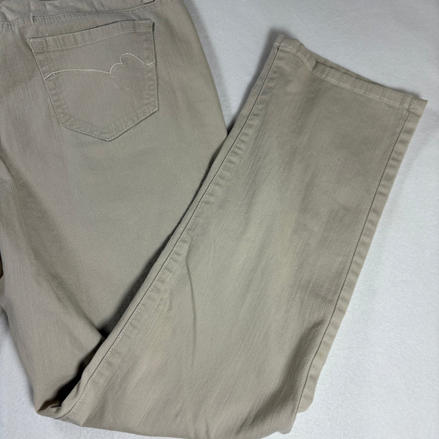 Bandolino Blu Jeans Women’s 12 Beige Khaki Straight Leg Casual Pants