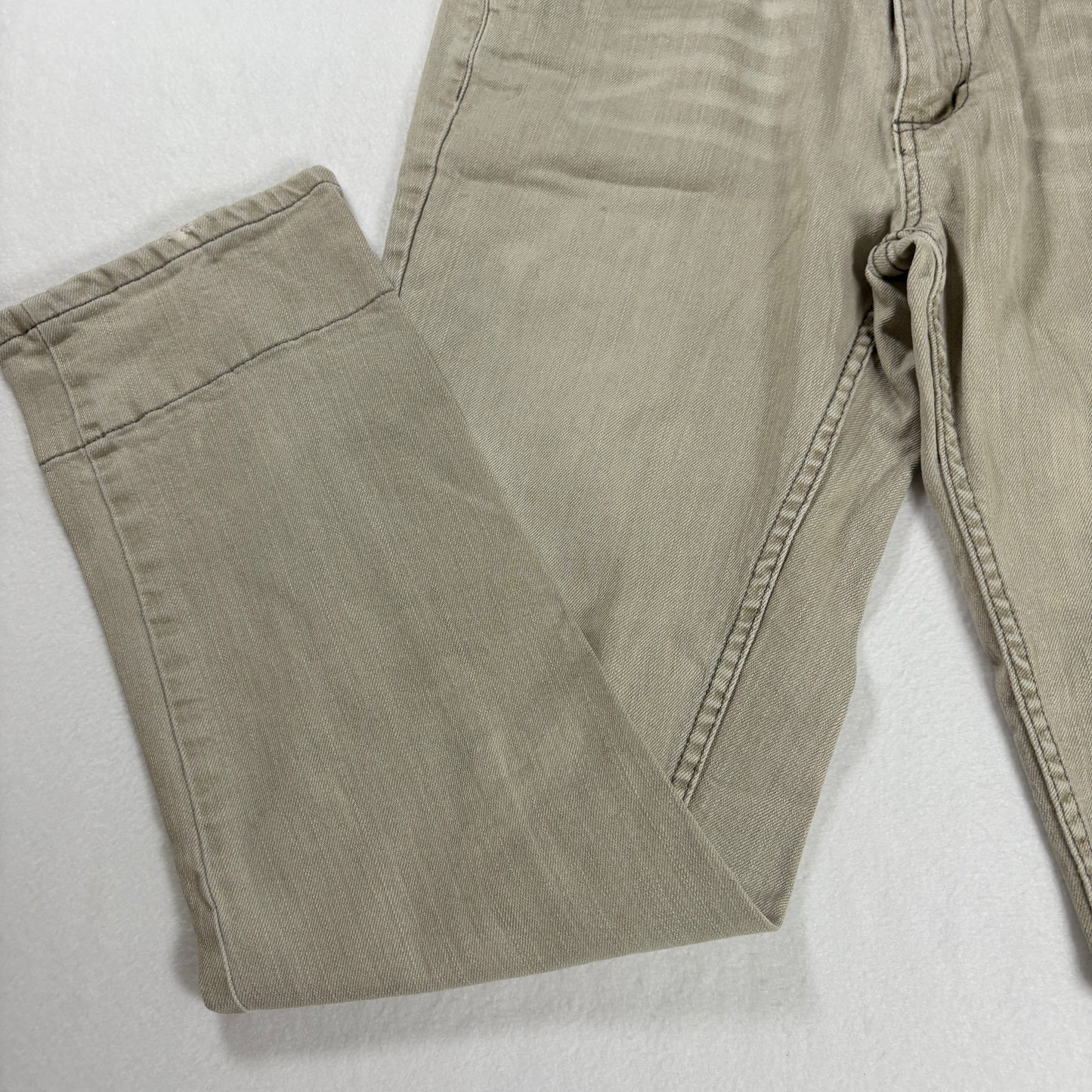CCS Jeans Men’s 32x30 Beige Khaki Straight Leg Skate Pants Plaid Tr