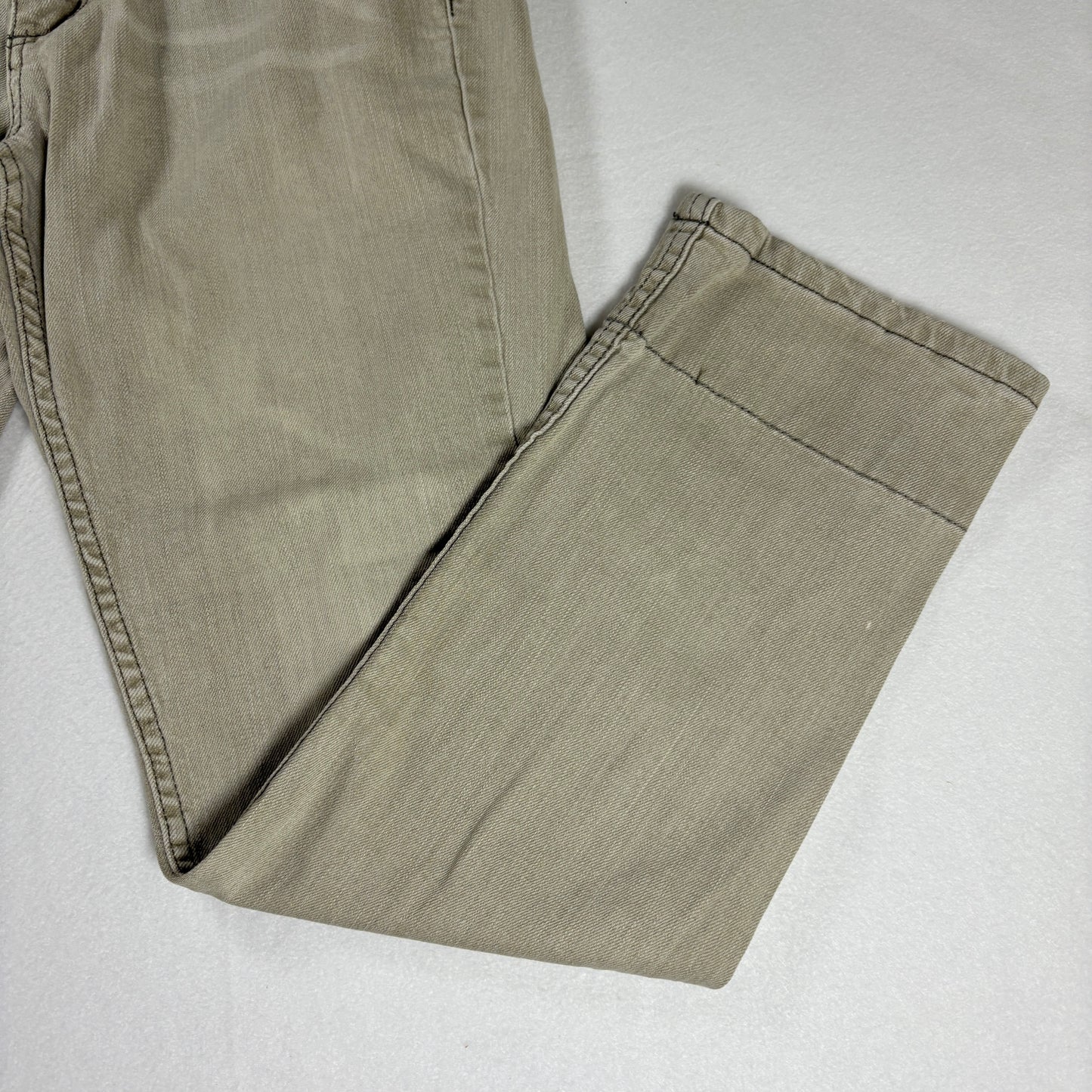 CCS Jeans Men’s 32x30 Beige Khaki Straight Leg Skate Pants Plaid Tr