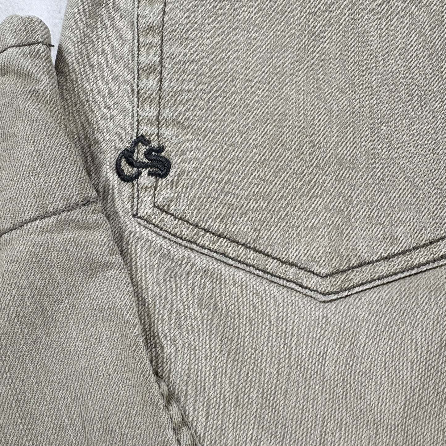 CCS Jeans Men’s 32x30 Beige Khaki Straight Leg Skate Pants Plaid Tr