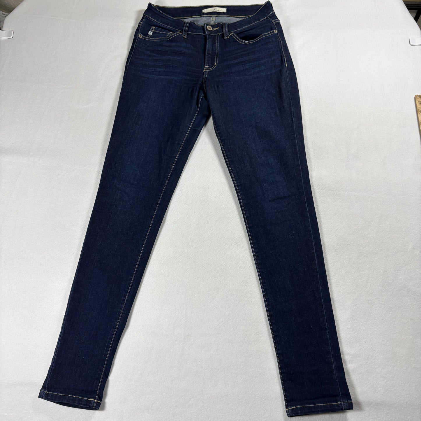 Vintage KANCAN Jeans Womens 27 Dark Wash Skinny Stretch Denim Look Vintage Style