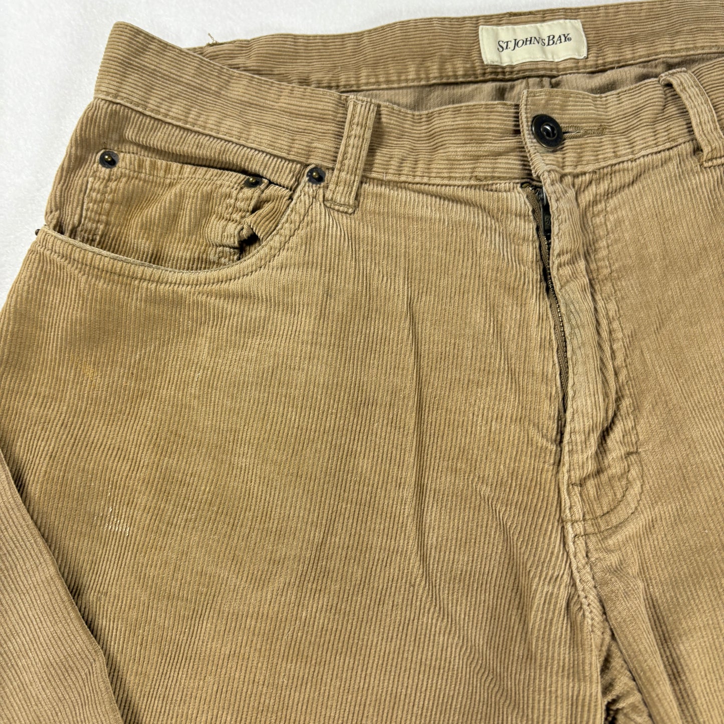 Branok Jeans Men’s 34x29 Tan Corduroy Baggy Straight Leg Pants Casual