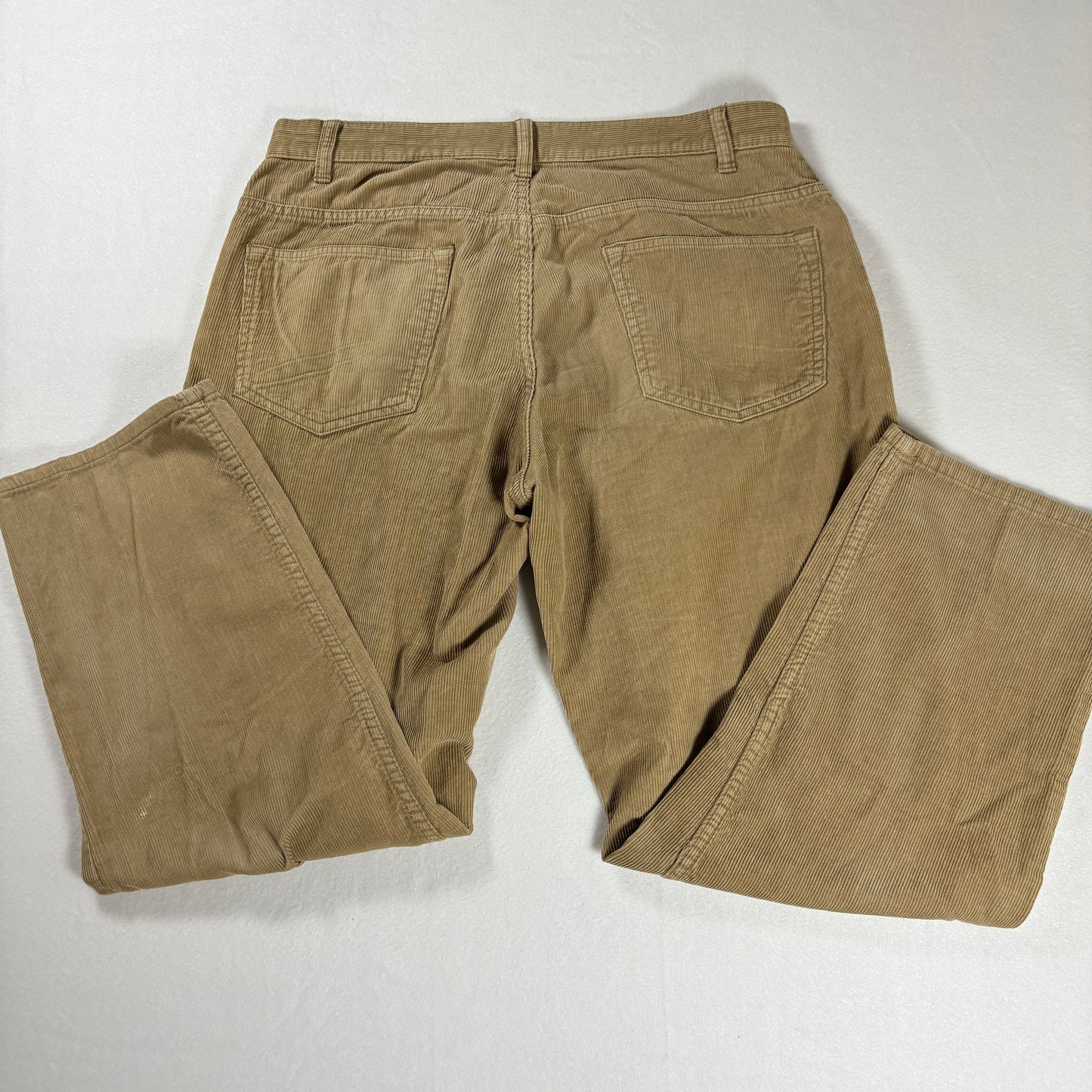 Branok Jeans Men’s 34x29 Tan Corduroy Baggy Straight Leg Pants Casual