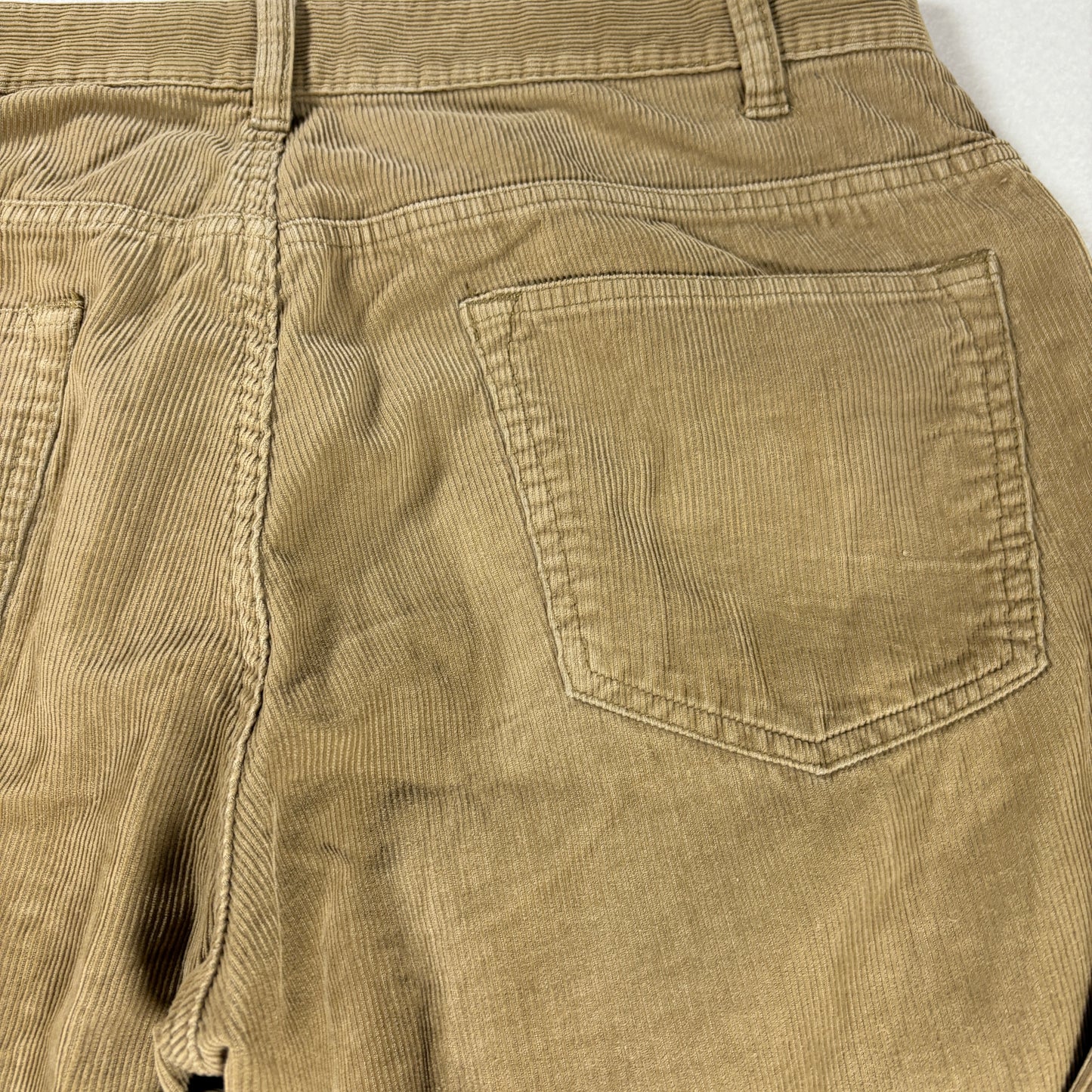 Branok Jeans Men’s 34x29 Tan Corduroy Baggy Straight Leg Pants Casual