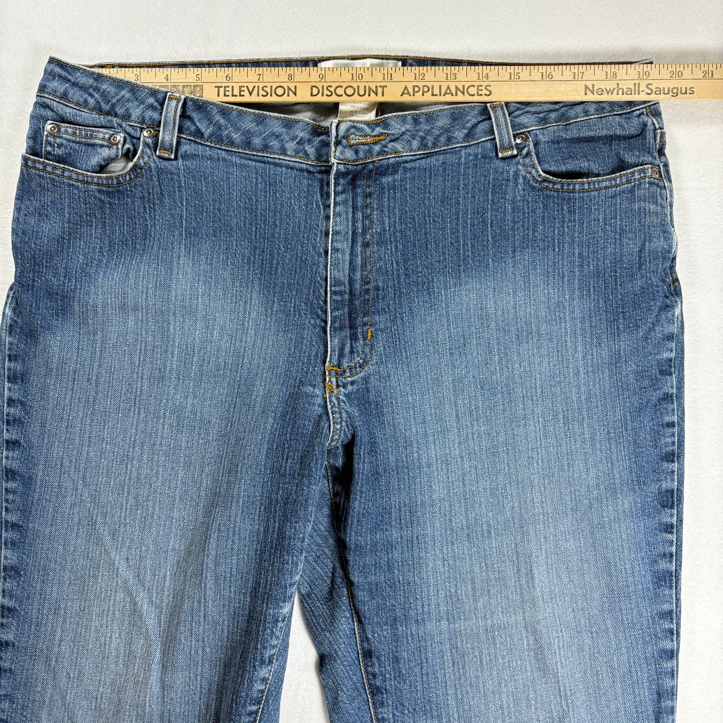 Denim 24/7 Jeans Women’s 18WP Bootcut Blue Stretch Cotton Spandex Plus Size