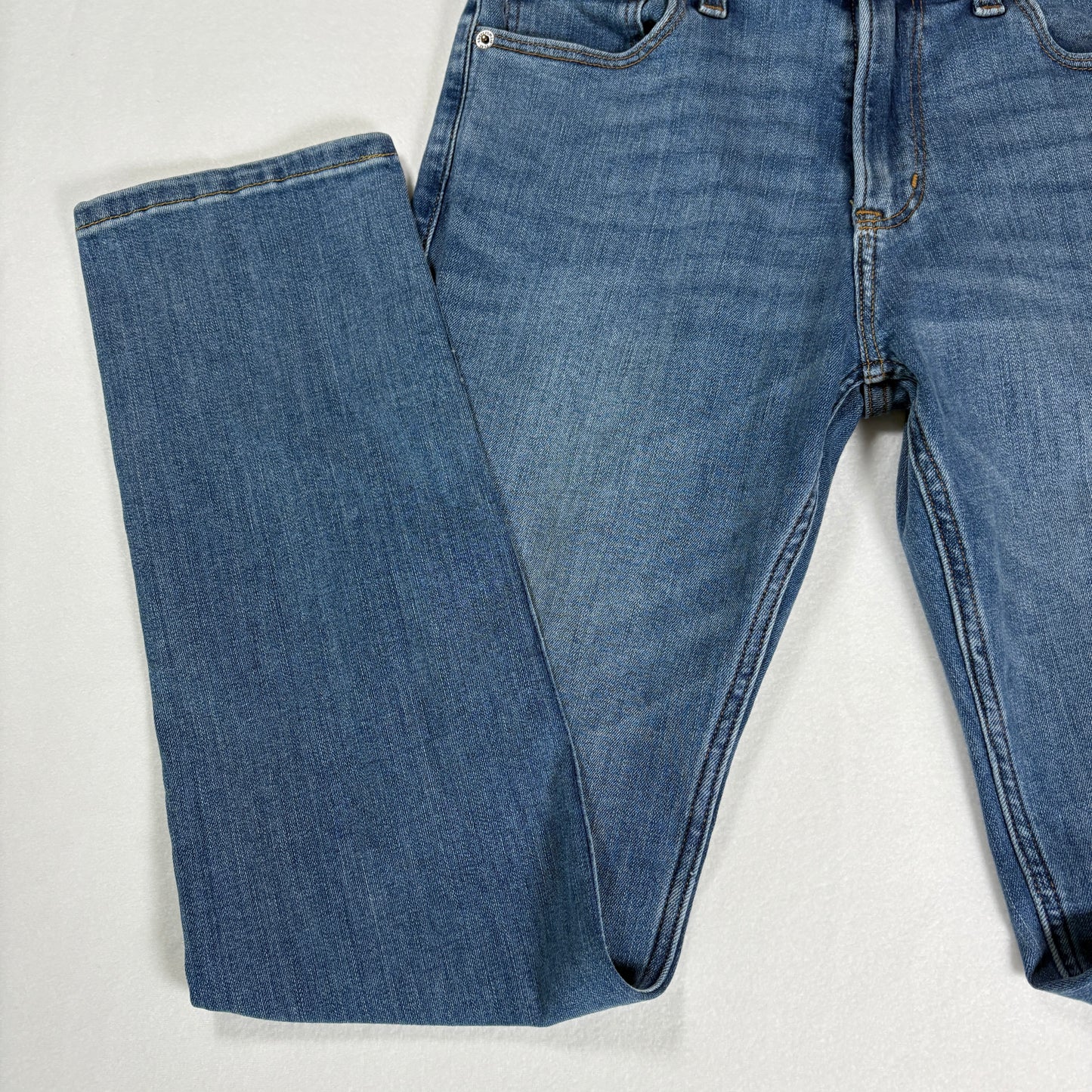 Abercrombie Kids Jeans 15/16 Blue Bootcut Distressed Stretch Denim Regular Fit