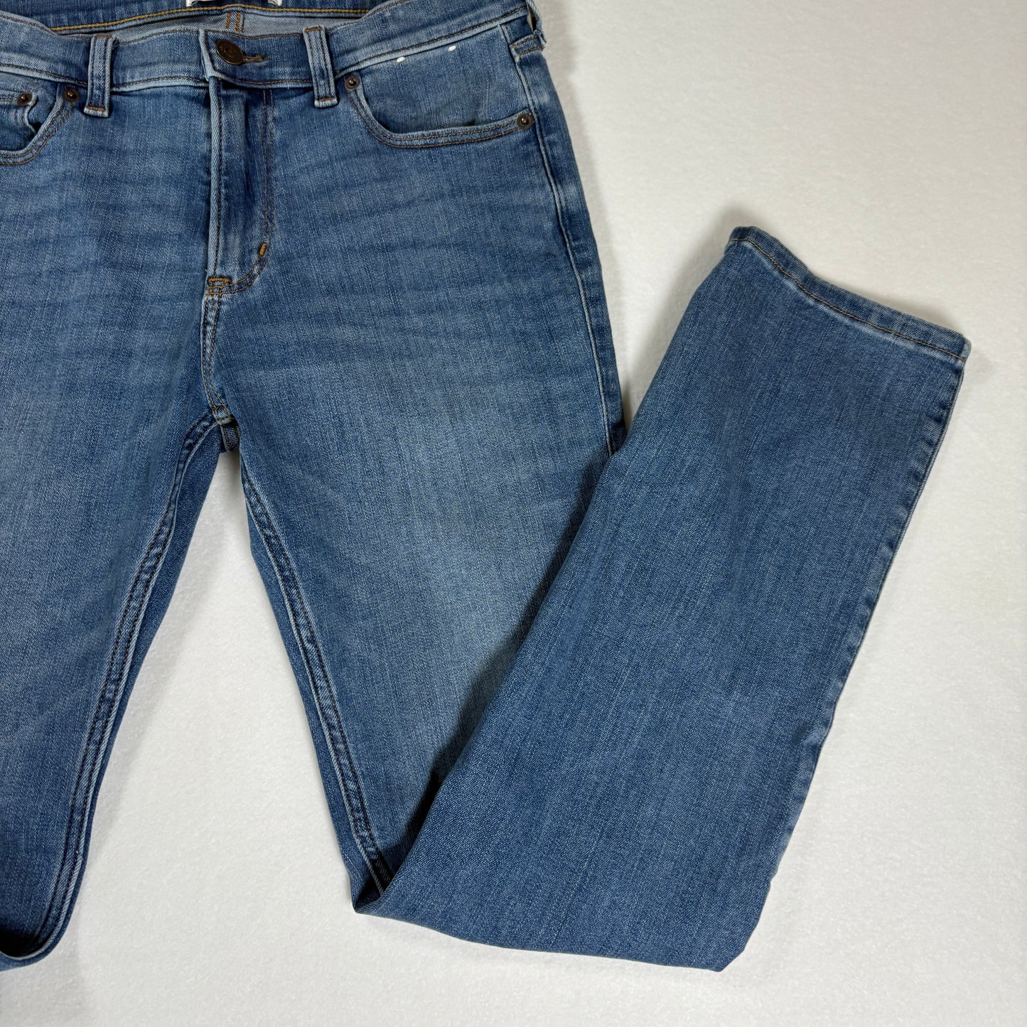 Abercrombie Kids Jeans 15/16 Blue Bootcut Distressed Stretch Denim Regular Fit