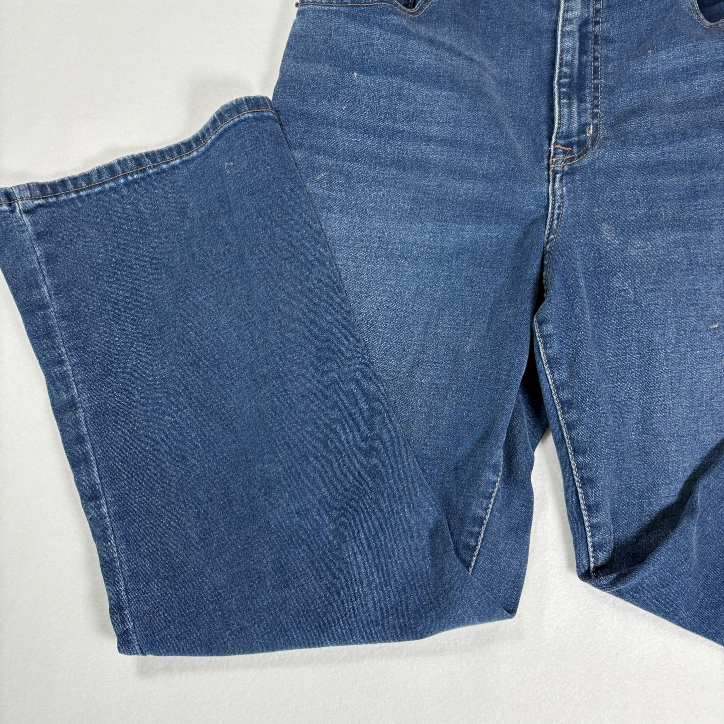 DKNY Jeans Women’s 12/31 Williamsburg High Rise Flare Blue Denim Pants