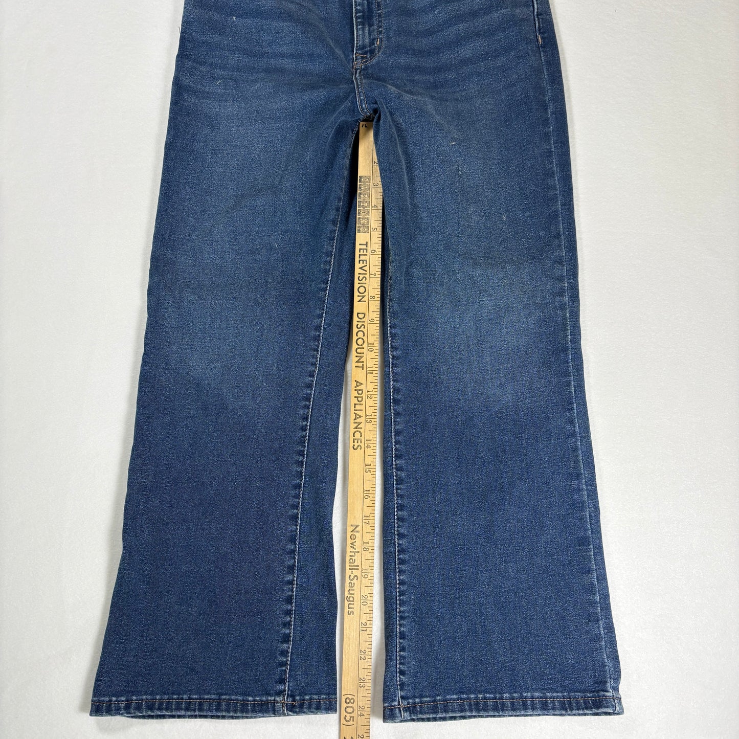 DKNY Jeans Women’s 12/31 Williamsburg High Rise Flare Blue Denim Pants