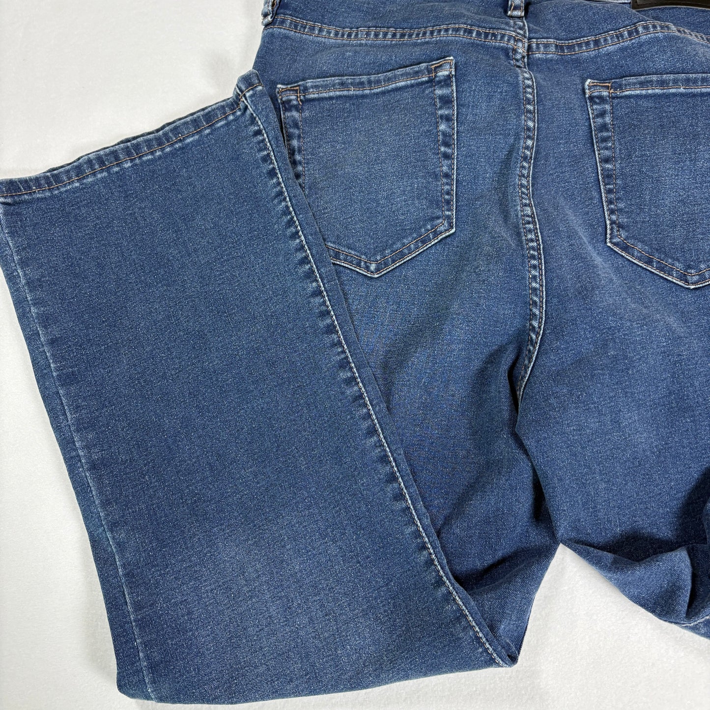 DKNY Jeans Women’s 12/31 Williamsburg High Rise Flare Blue Denim Pants