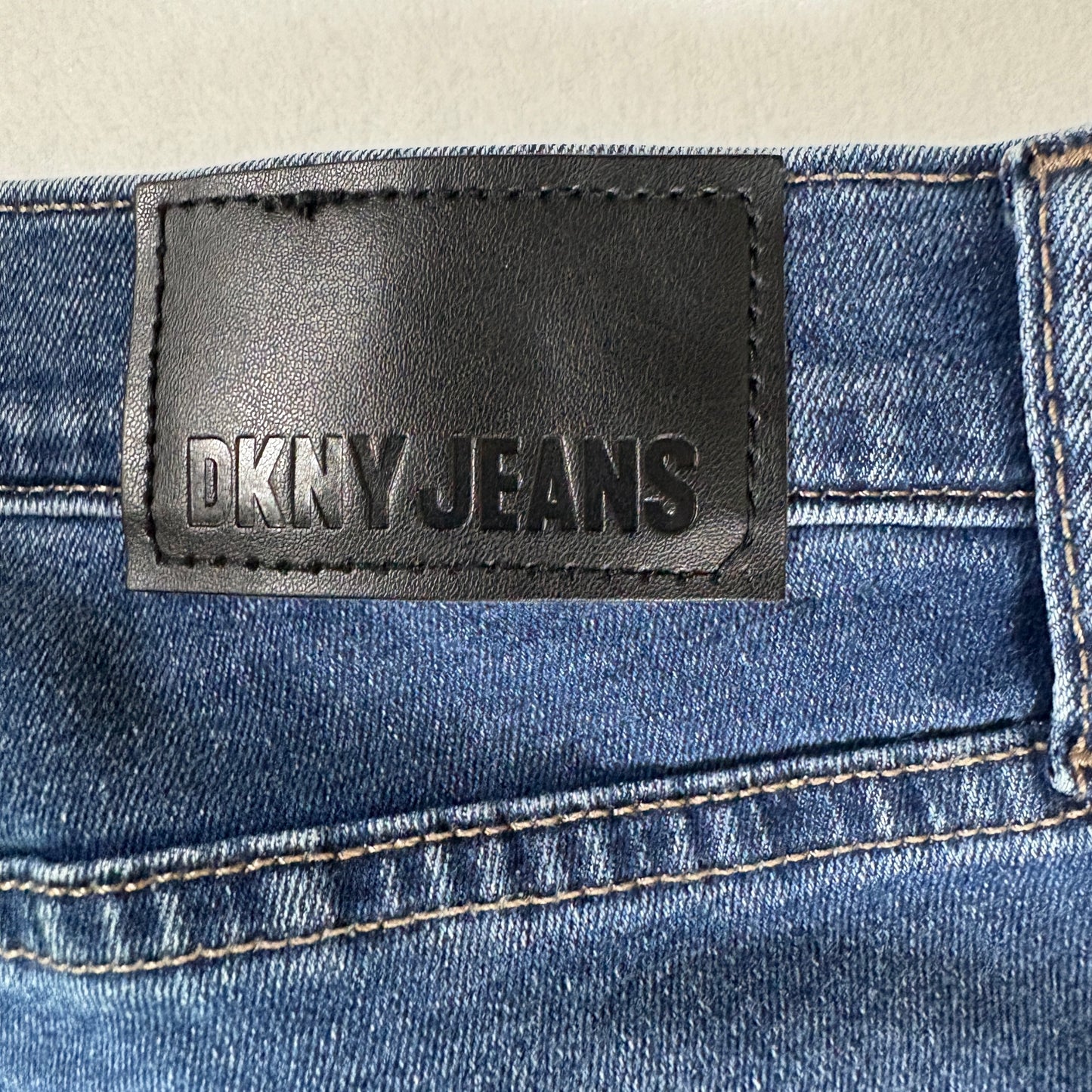DKNY Jeans Women’s 12/31 Williamsburg High Rise Flare Blue Denim Pants