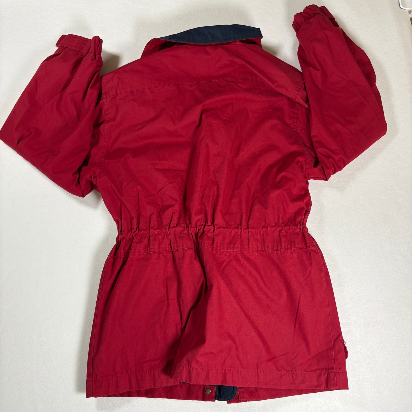 Pacific Trail Jacket Women’s Small Red Outdoor Utility Parka Snap Pockets Vintage