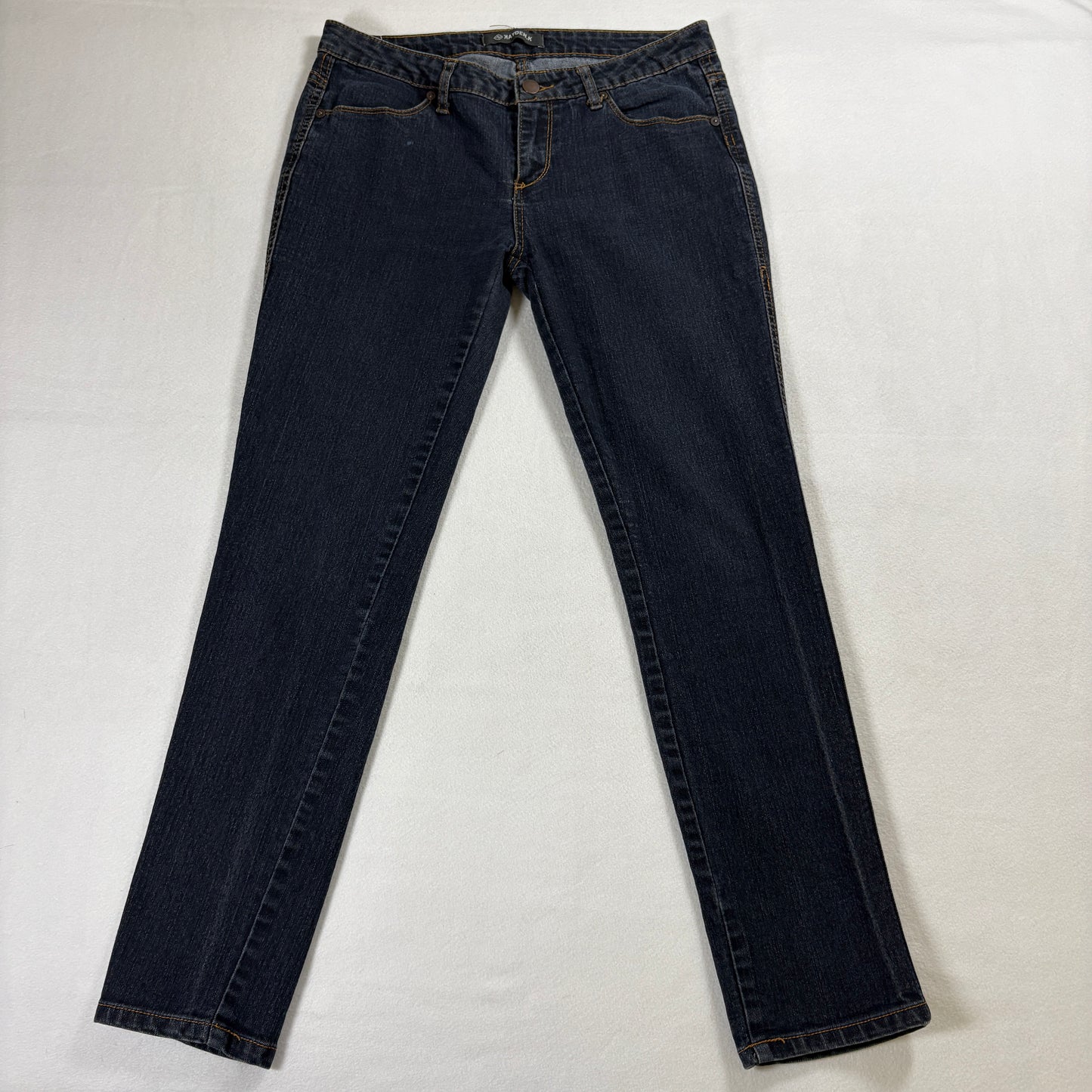 Kayden K Jeans Womens 11 Skinny Dark Wash Stretch Denim Classic Fit