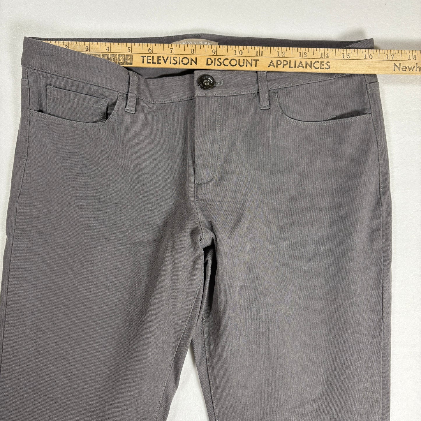 Banana Republic Sloan Pants Women’s 10 Gray Slim Straight Work Career Stretch