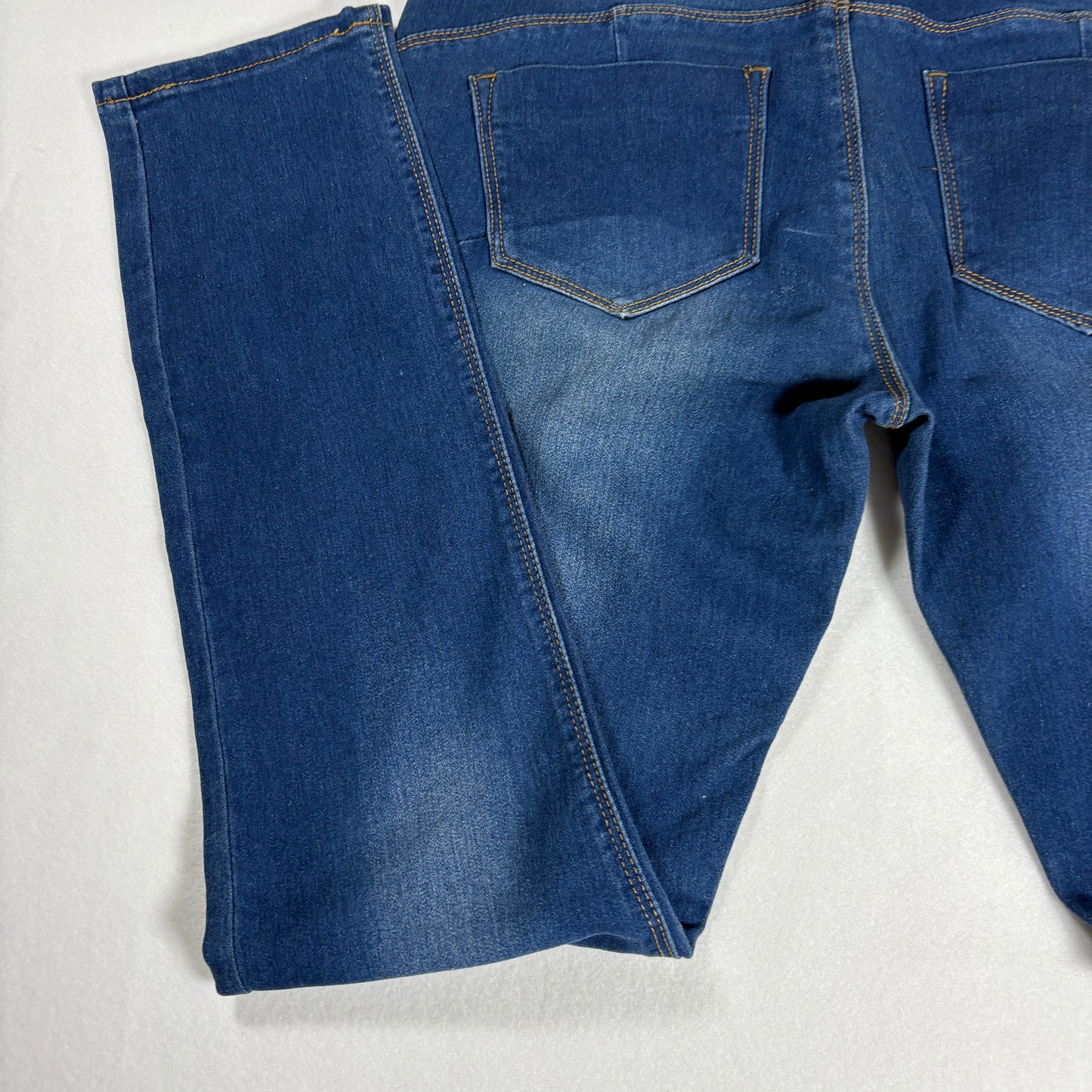 Daily Jeans Women’s 13 Dark Wash Skinny Stretch Denim Mid Rise Triple Button
