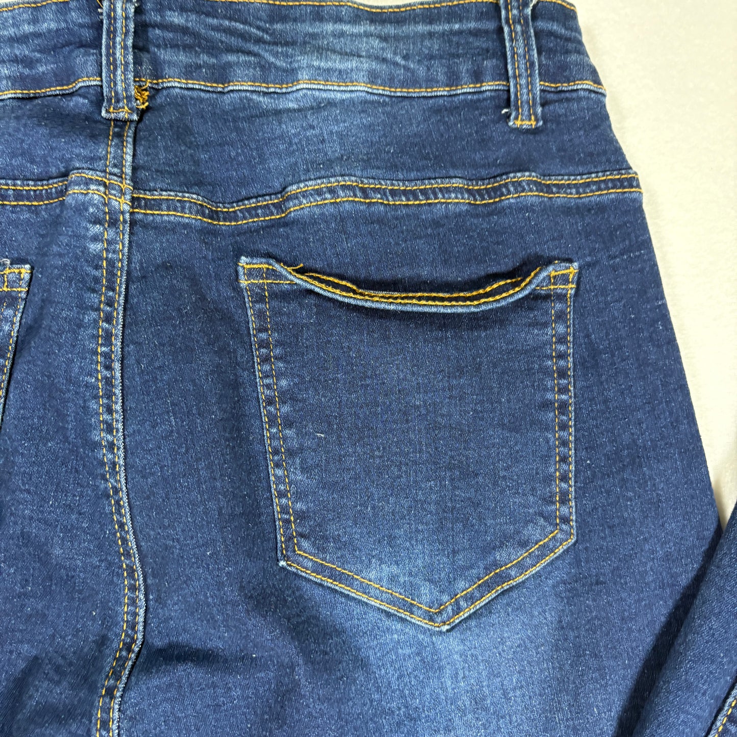 Emme Jordan Denim Jeans Women’s 15 Dark Wash Distressed Ripped Skinny Stretch