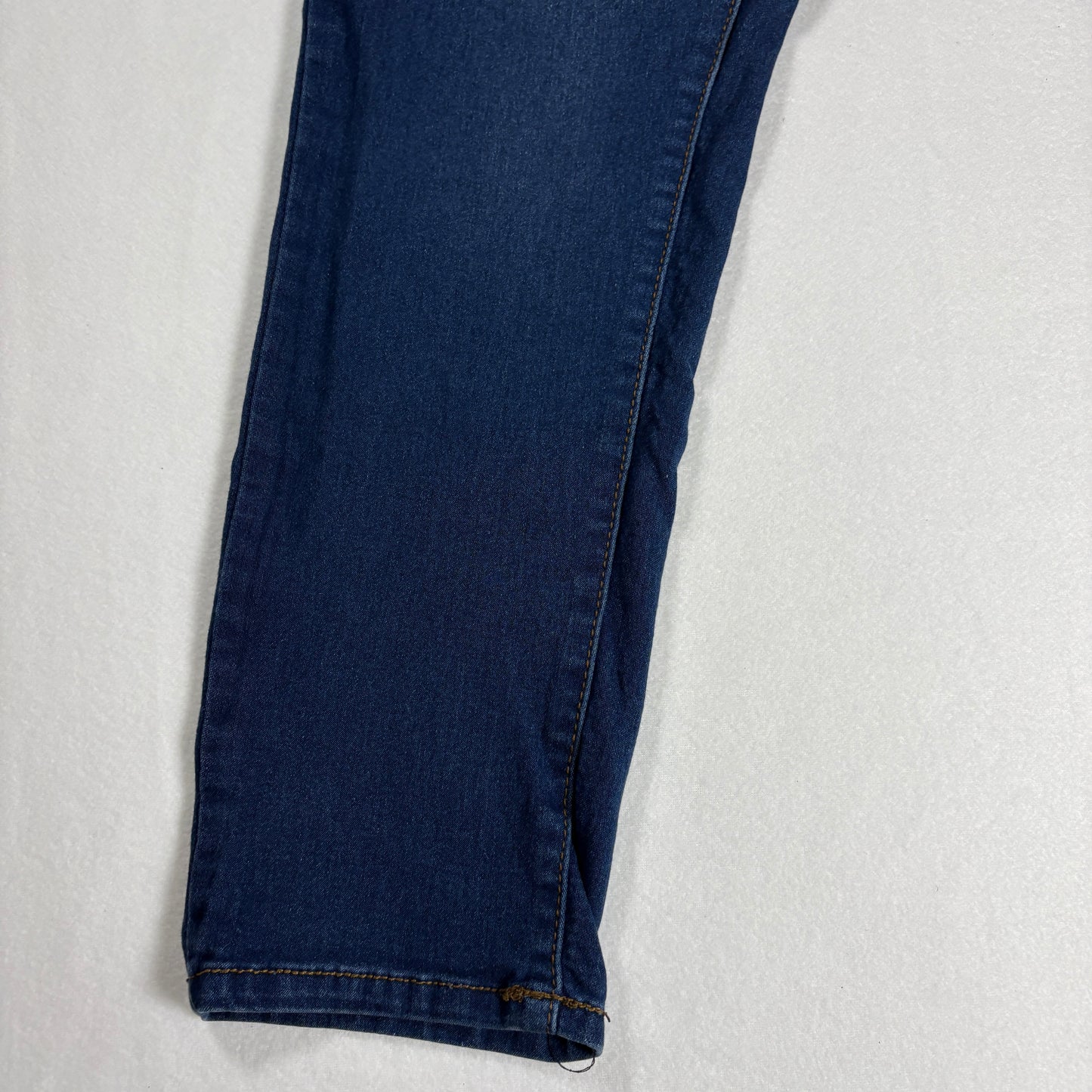 Bamboo Jeans Women’s 13/14 Dark Wash Skinny High Rise Stretch Denim Pants USA