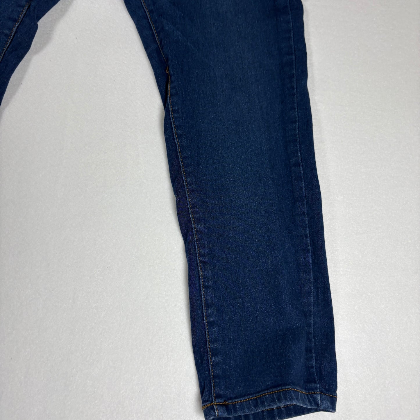 Bamboo Jeans Women’s 13/14 Dark Wash Skinny High Rise Stretch Denim Pants USA