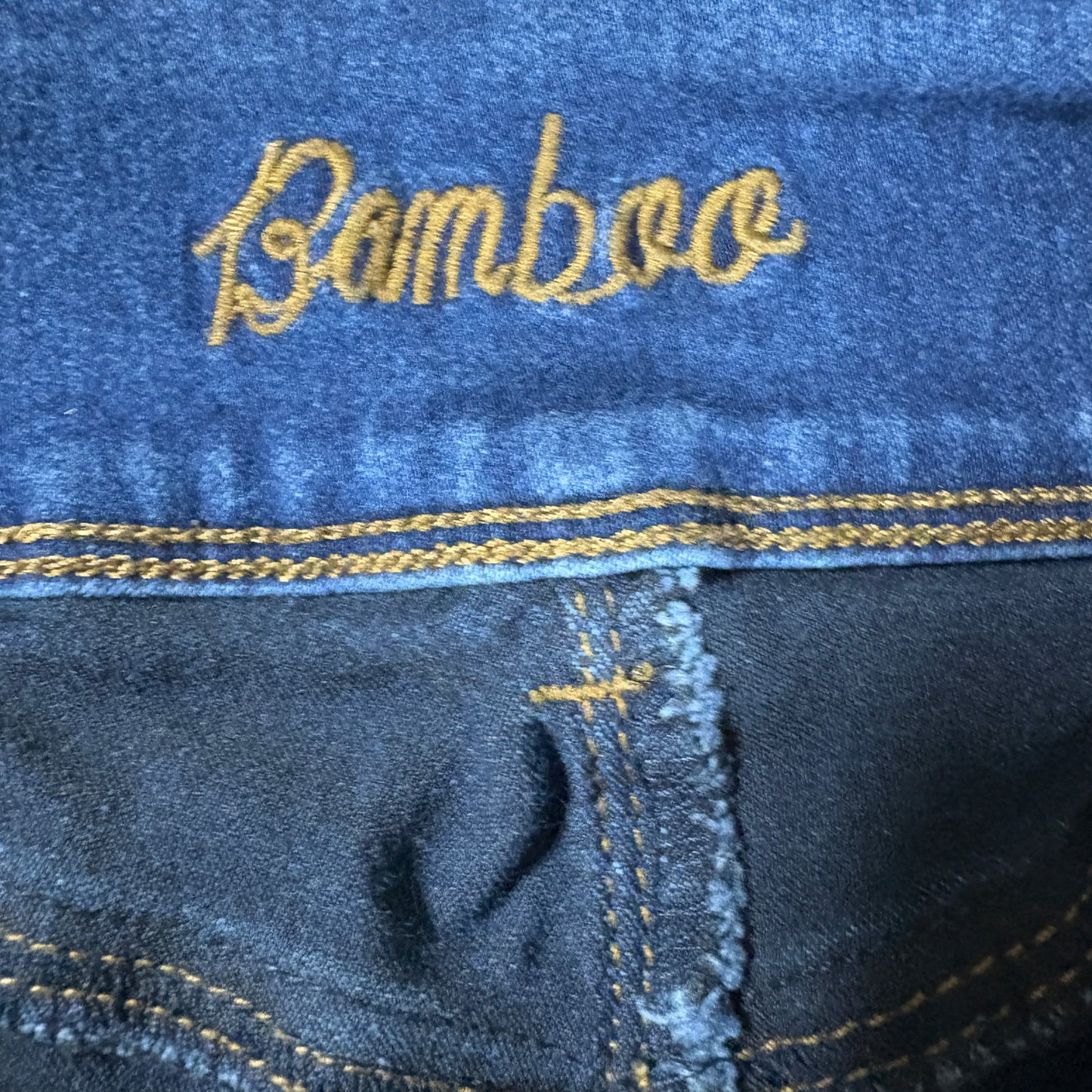 Bamboo Jeans Women’s 13/14 Dark Wash Skinny High Rise Stretch Denim Pants USA