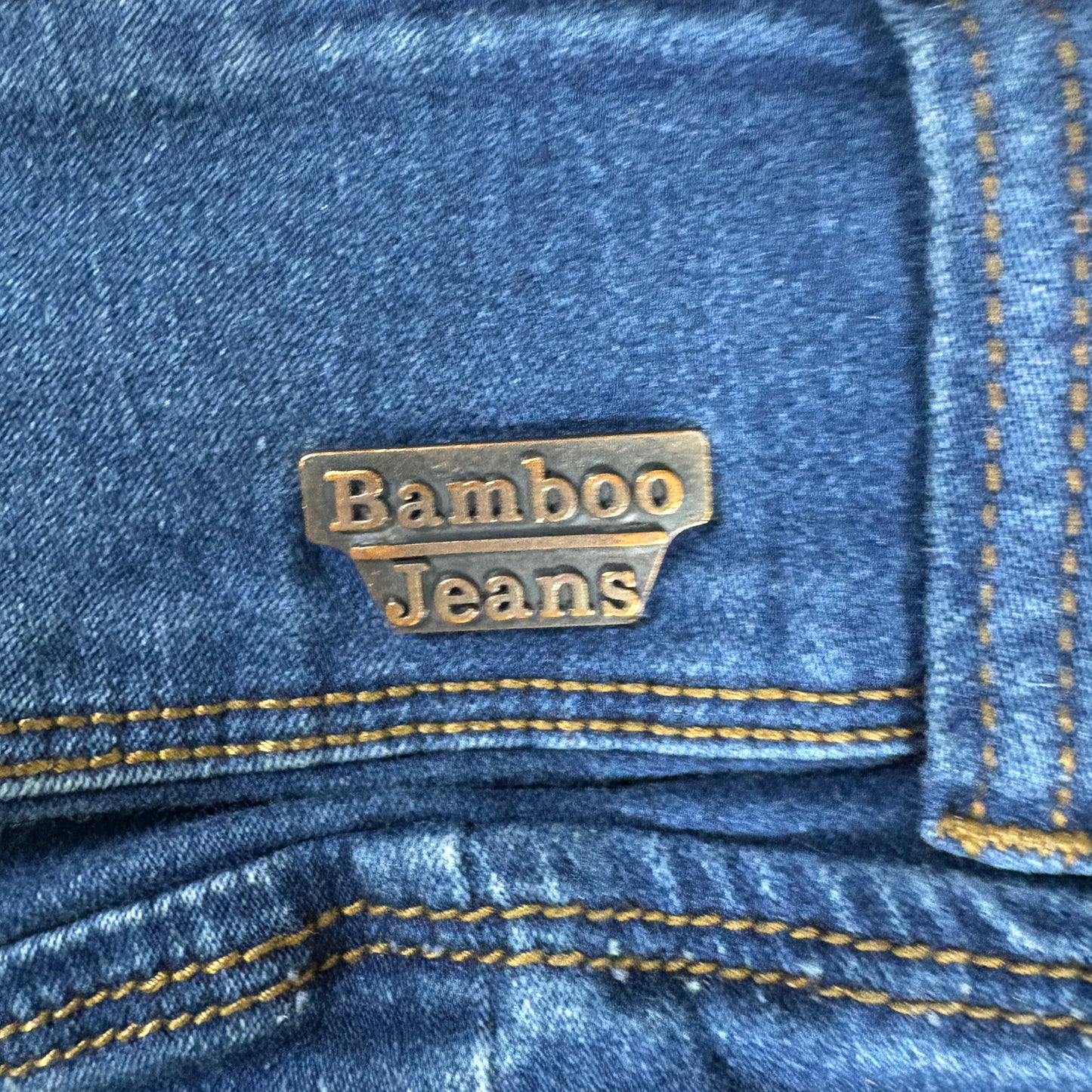 Bamboo Jeans Women’s 13/14 Dark Wash Skinny High Rise Stretch Denim Pants USA