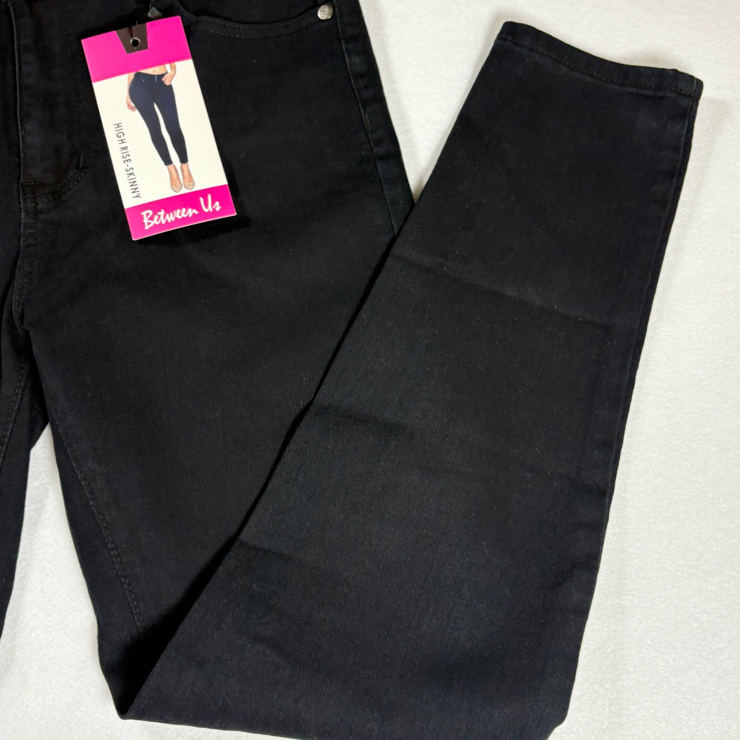 Between Us Women’s 15 Black Skinny Jeans High Rise Stretch Denim Pants NWT