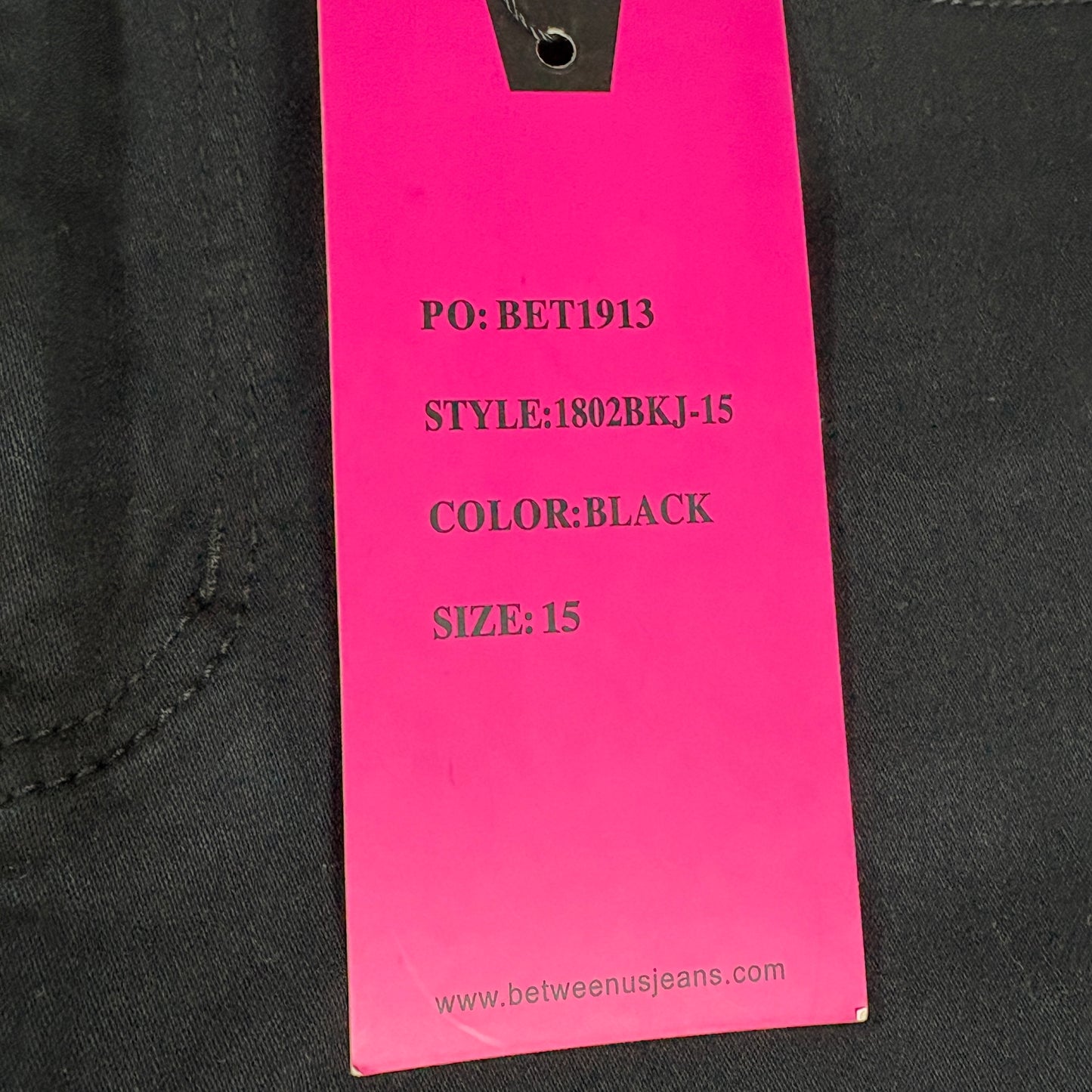 Between Us Women’s 15 Black Skinny Jeans High Rise Stretch Denim Pants NWT