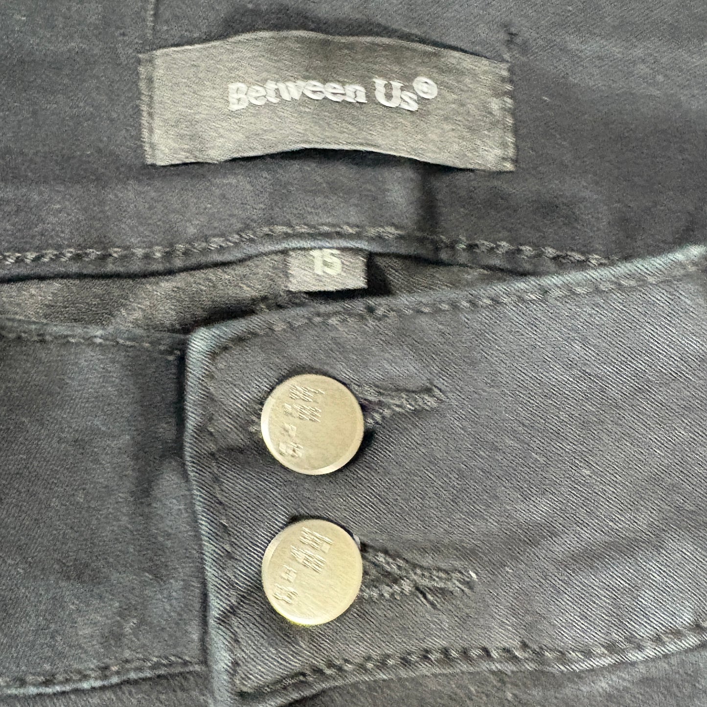 Between Us Women’s 15 Black Skinny Jeans High Rise Stretch Denim Pants NWT