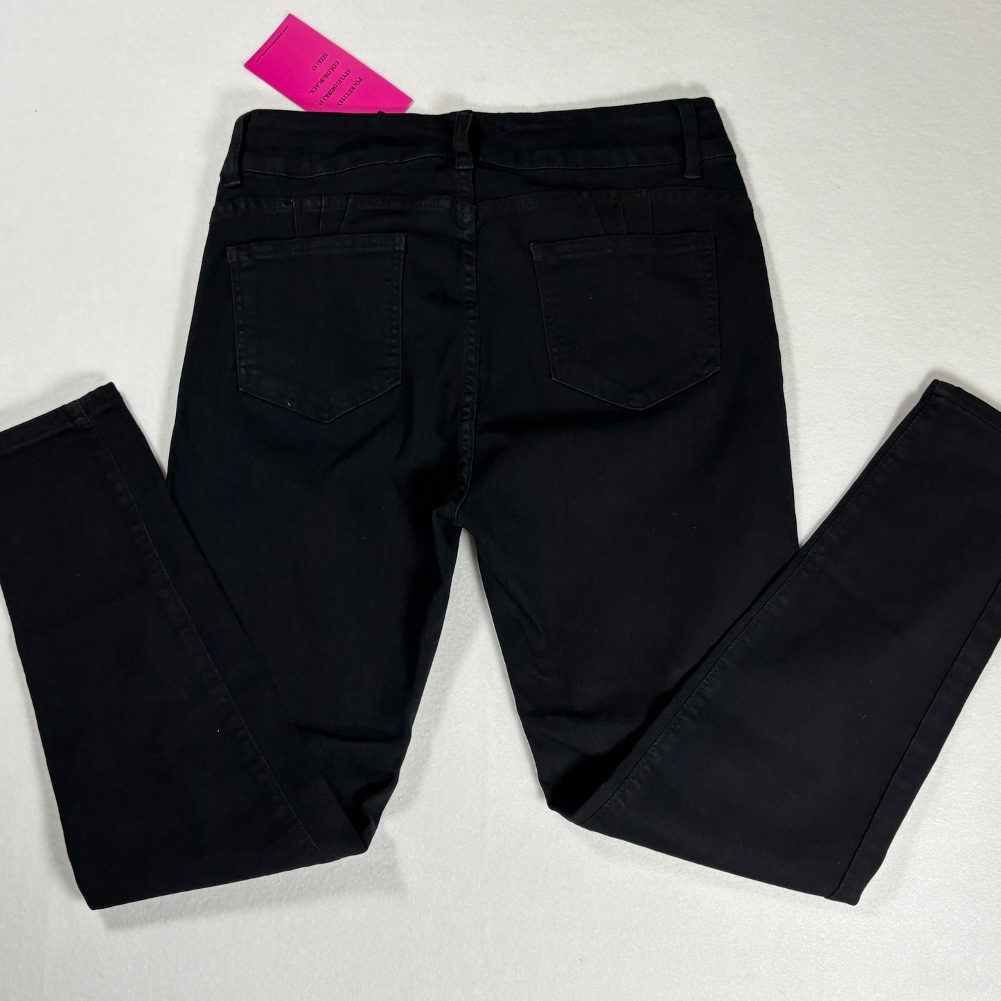 Between Us Women’s 15 Black Skinny Jeans High Rise Stretch Denim Pants NWT