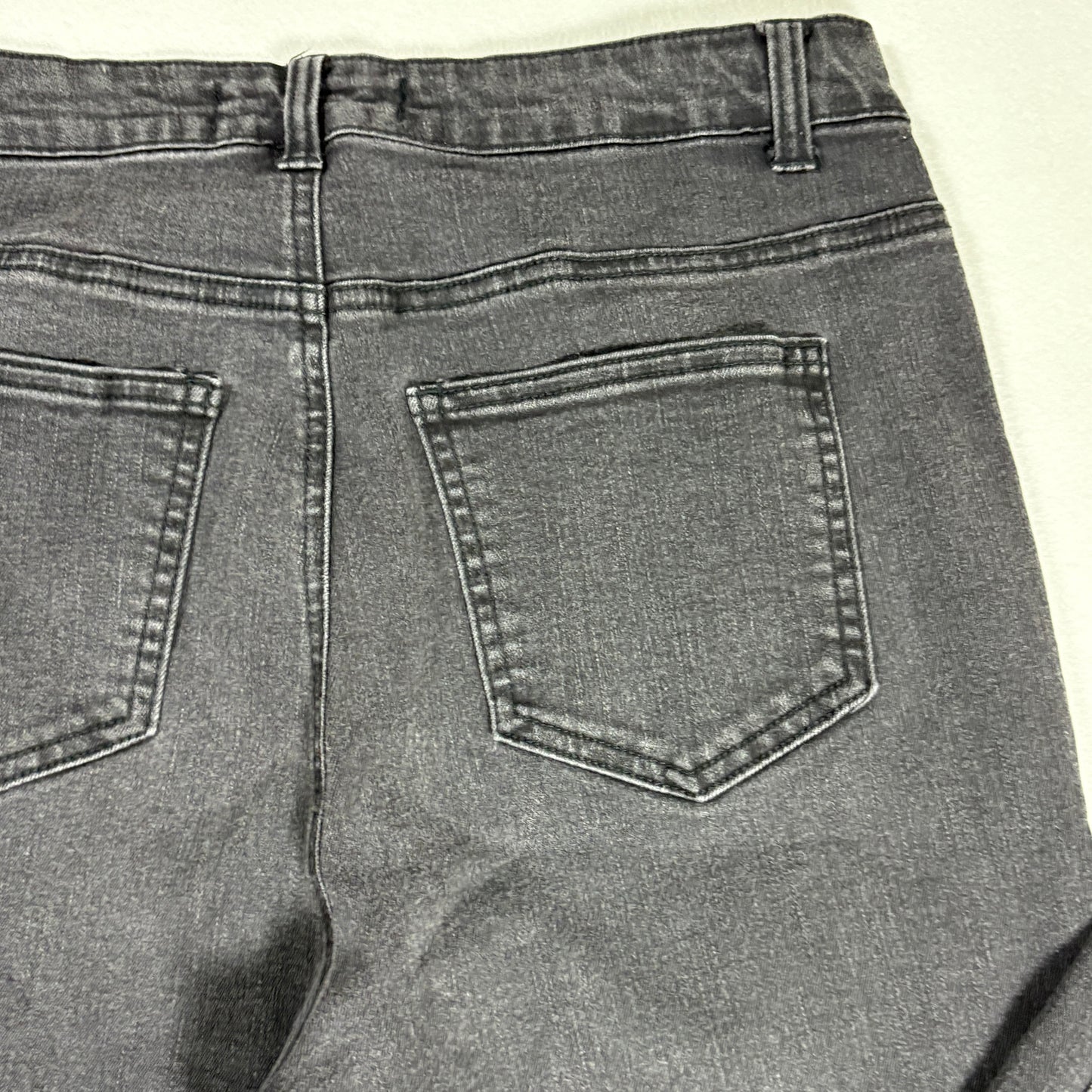 Enjean Denim Co Women’s Jeans Size 13 Black Wash Skinny Stretch Denim Pants