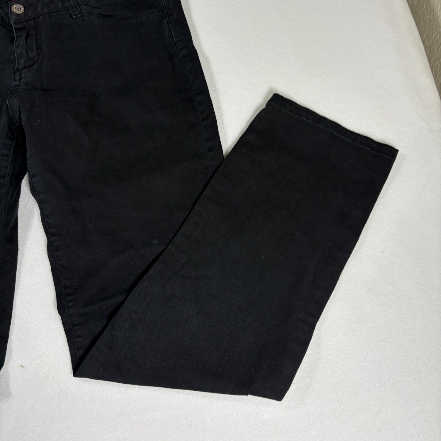 Dickies Women’s Black Pants Size 15 Straight Leg Stretch Cotton Blend Workwear
