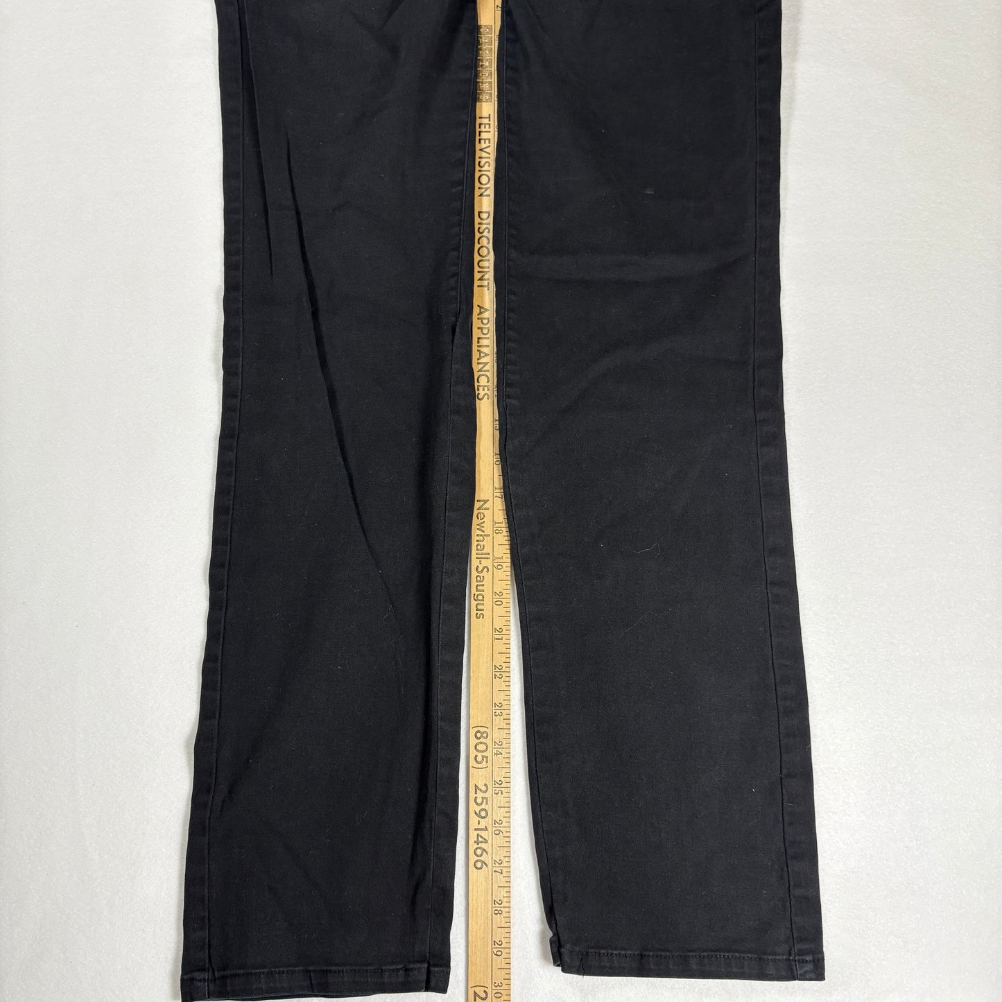 Dickies Women’s Black Pants Size 15 Straight Leg Stretch Cotton Blend Workwear