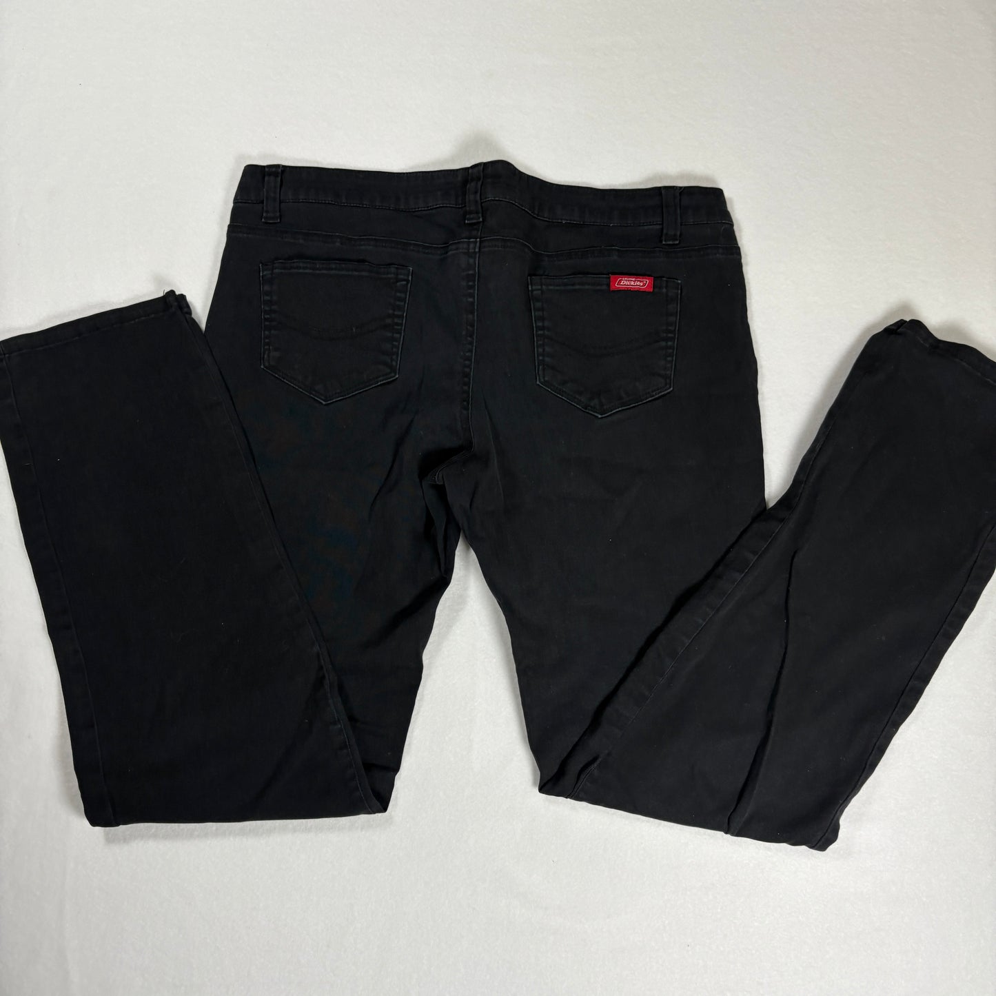 Dickies Women’s Black Pants Size 15 Straight Leg Stretch Cotton Blend Workwear