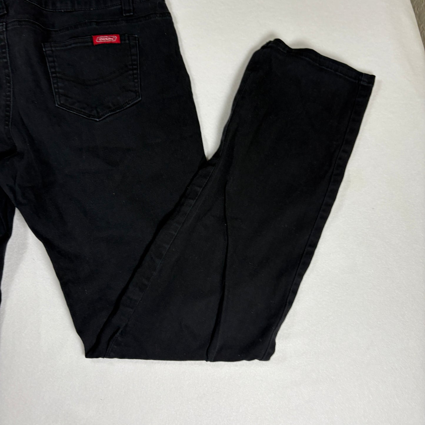 Dickies Women’s Black Pants Size 15 Straight Leg Stretch Cotton Blend Workwear