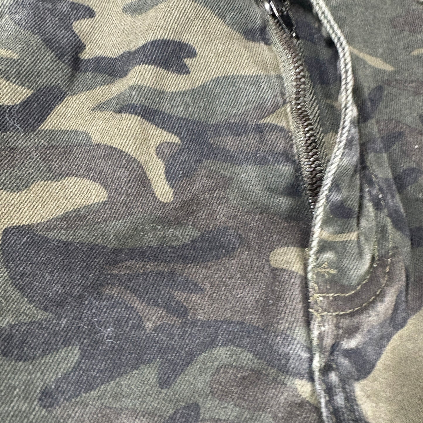Xray Jeans 36x30 Camo Green Slim Fit Moto Biker Pants Stretch Camouflage Denim