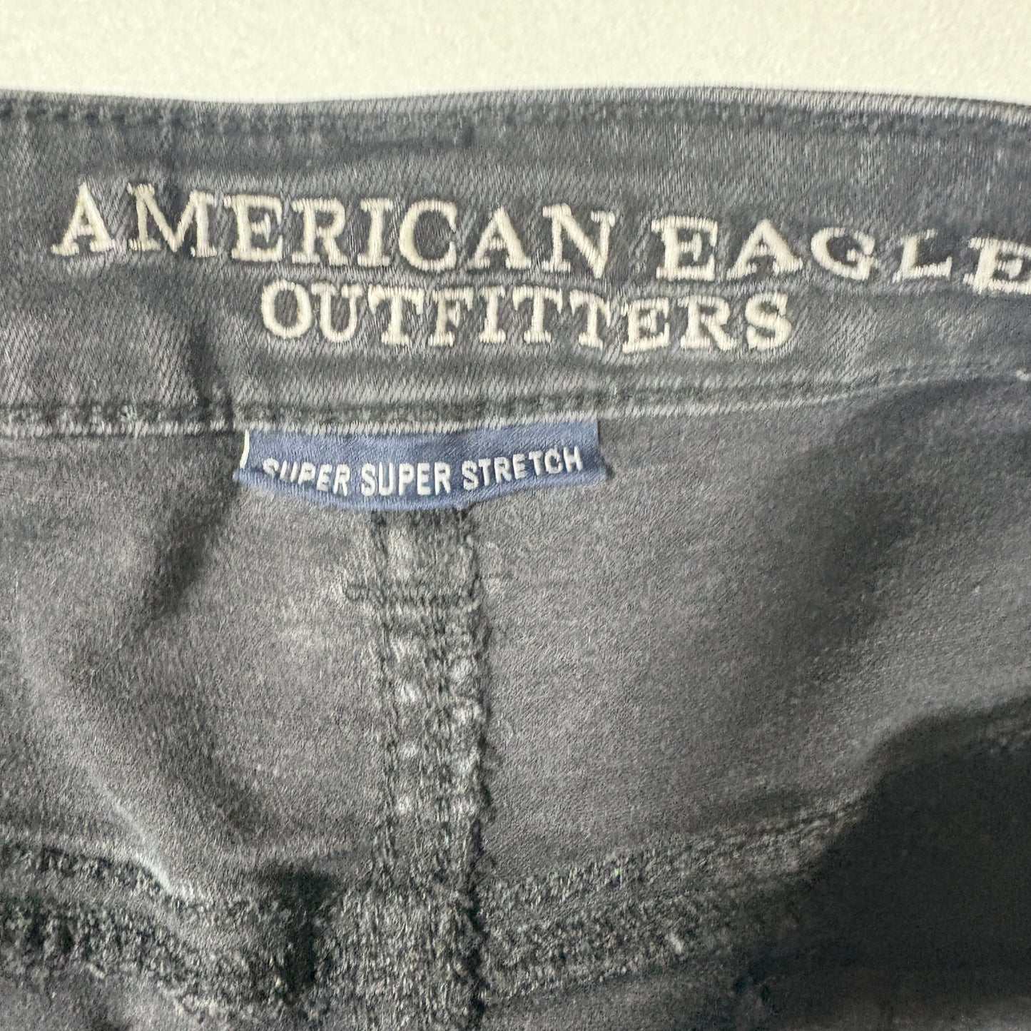 American Eagle Jeans Women’s 8 Short Hi Rise Jegging Black Super Stretch Skinny