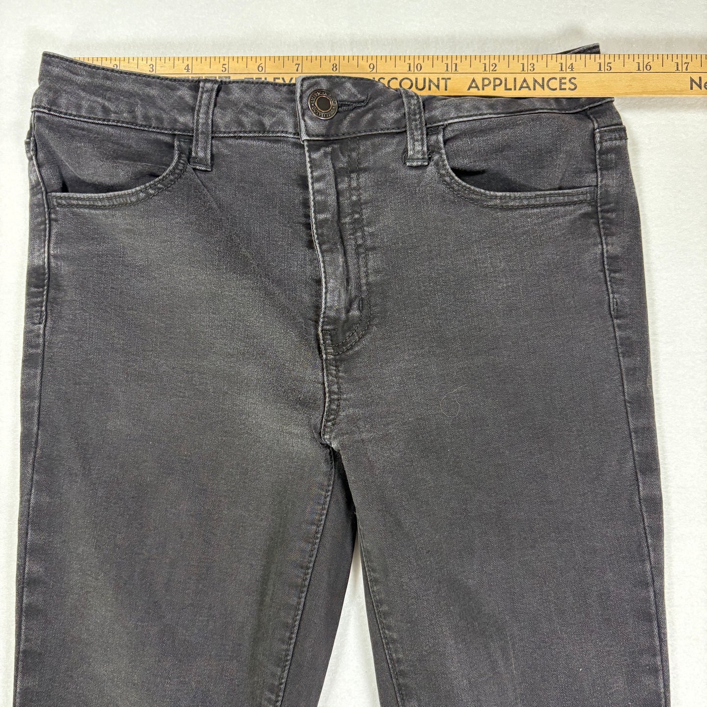 American Eagle Jeans Women’s 8 Short Hi Rise Jegging Black Super Stretch Skinny