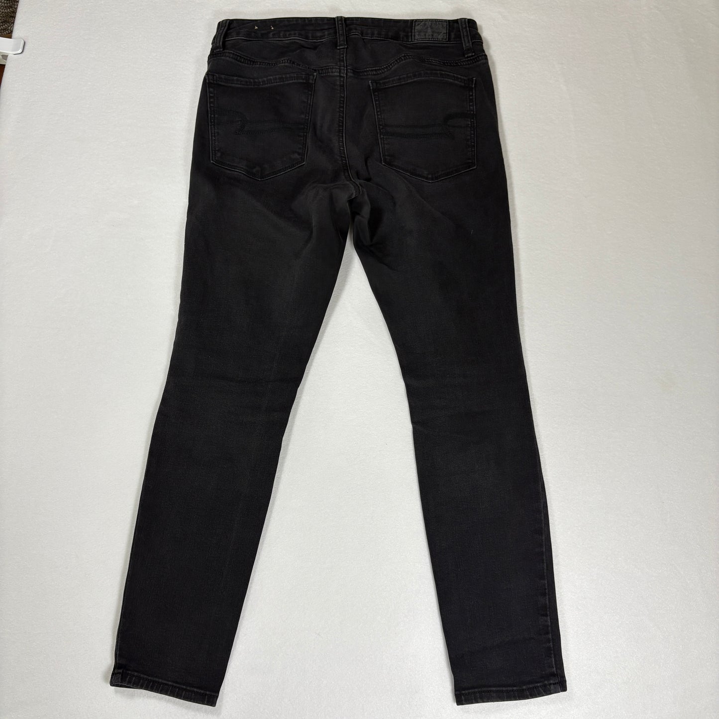 American Eagle Jeans Women’s 8 Short Hi Rise Jegging Black Super Stretch Skinny