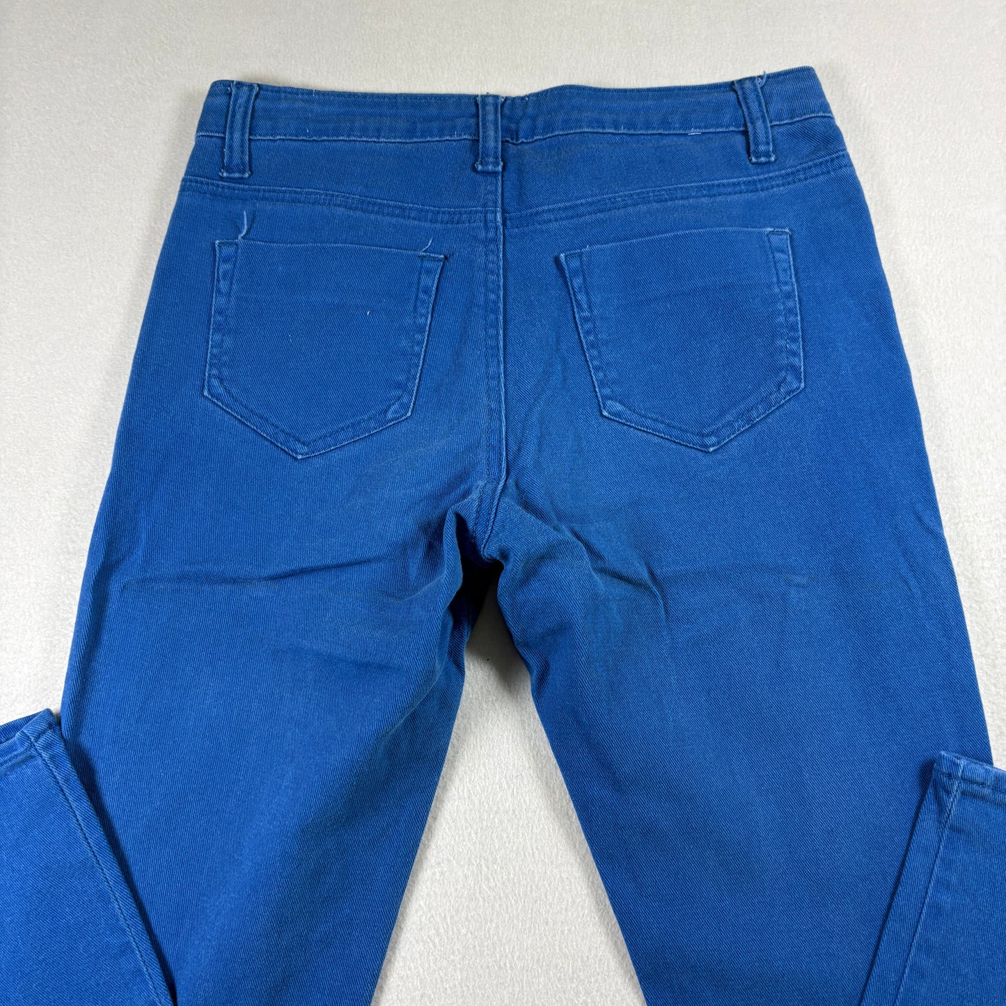 Ellen Tracy Womens Jeans Size 4 Bright Blue Skinny Stretch Denim Y2K 90s Vintage