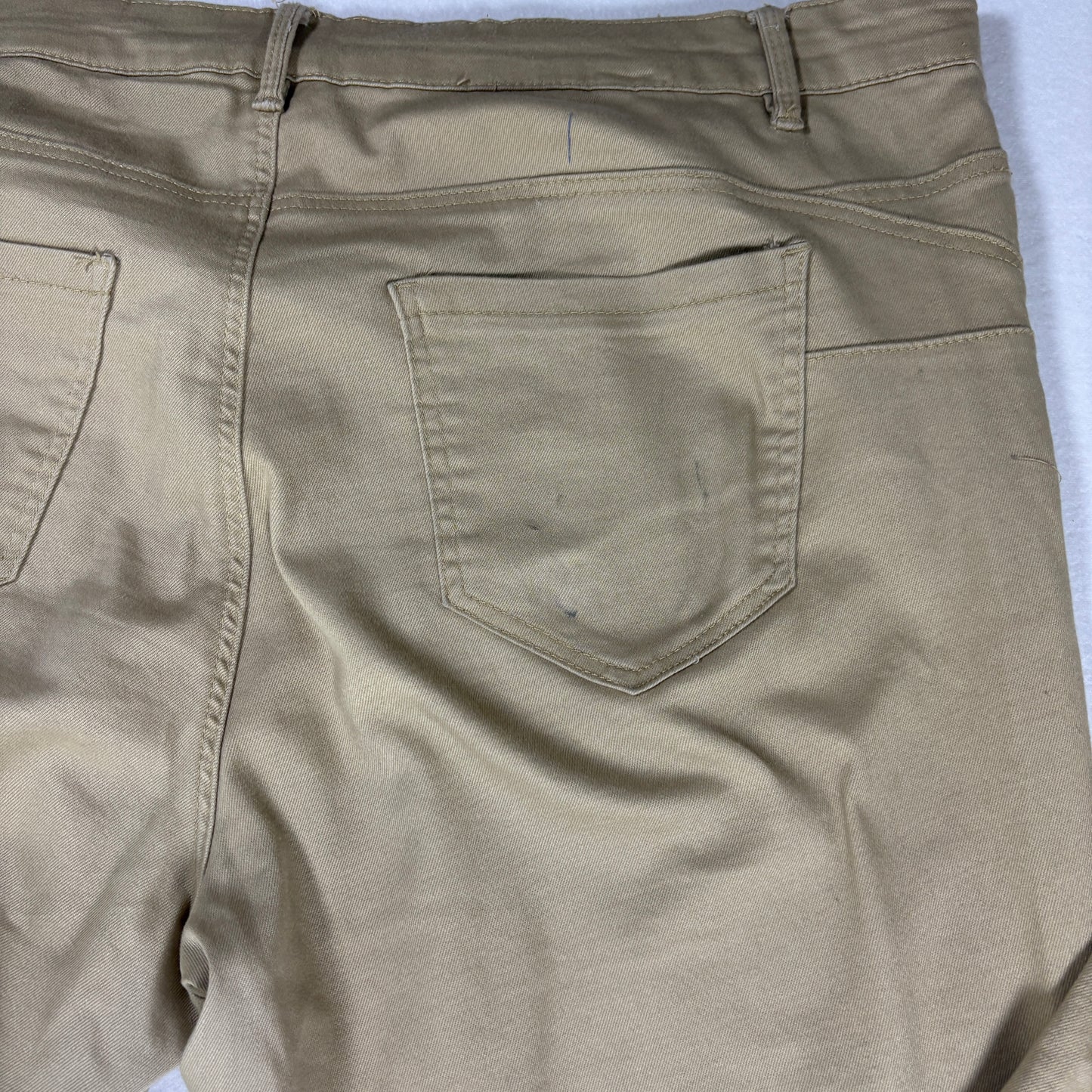Joe Boxer Pants Women’s Push-Up Skinny Khaki Beige Stretch Casual Size 17