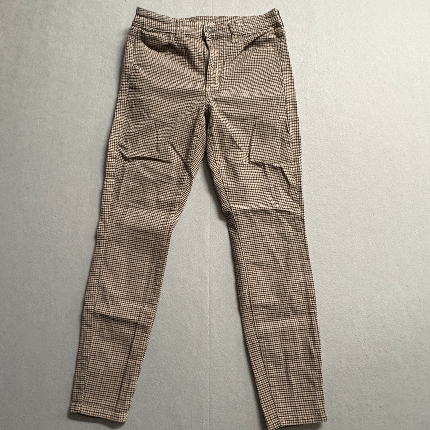 American Eagle Skinny Pants Women 8 Houndstooth Stretch Ankle Fits Like 28X27