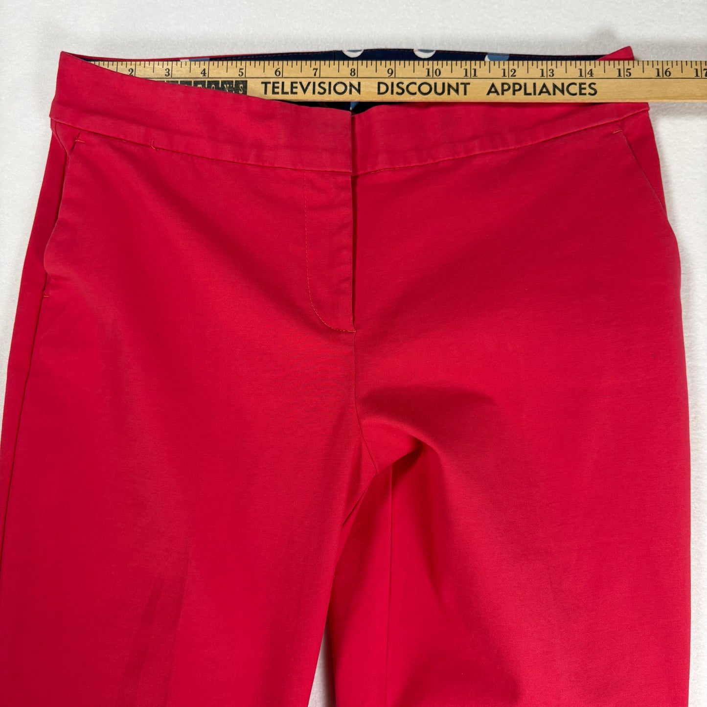 Boden Pants Women’s Red Chino Straight Leg Casual Work Trousers Size 8R