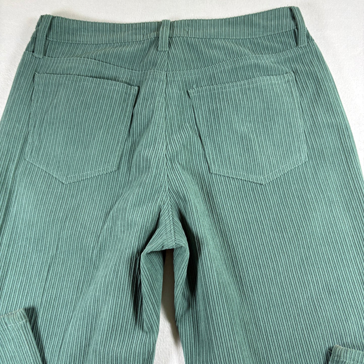 Indigo Rising Womens Green Corduroy Jeans Size 13/31 Y2K 90s Grunge Straight