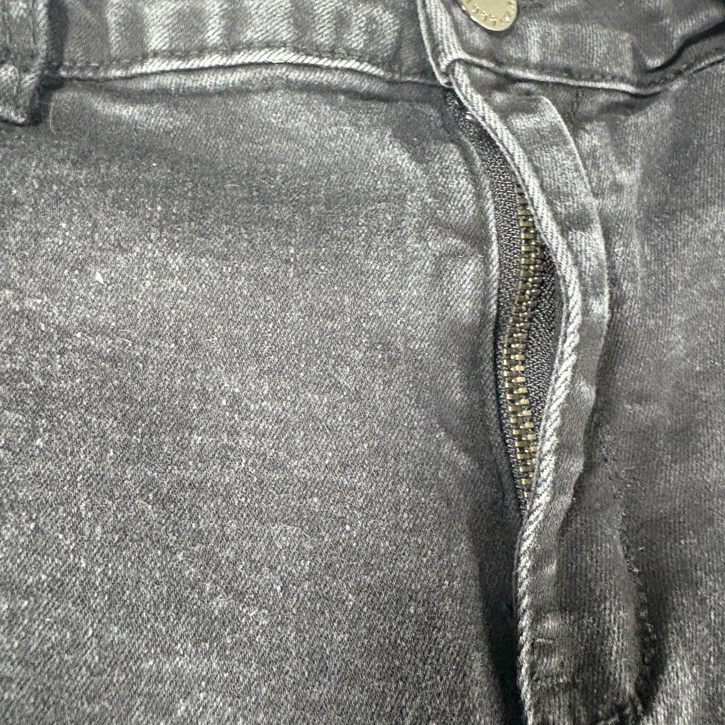 Chico’s Jeans Women’s Harley High Rise Skinny Black Distressed Denim Size 16S