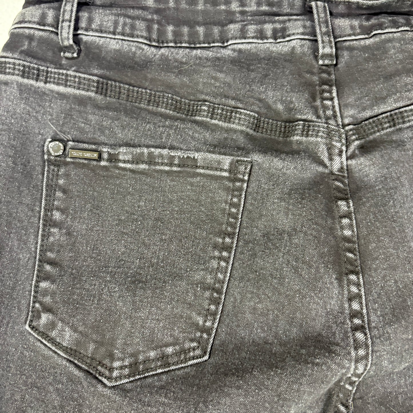 Chico’s Jeans Women’s Harley High Rise Skinny Black Distressed Denim Size 16S