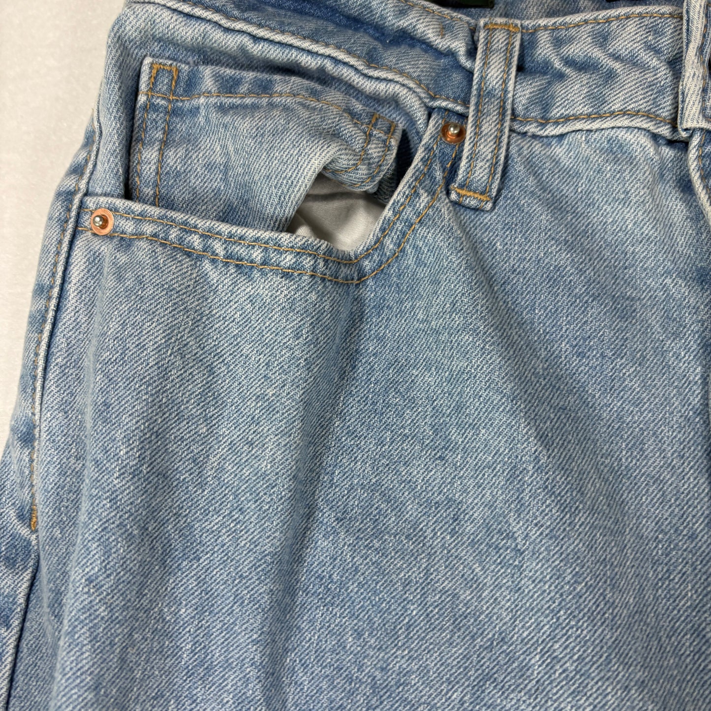 Wild Fable Jeans Women’s High Rise Patchwork Baggy Relaxed Straight Size 4